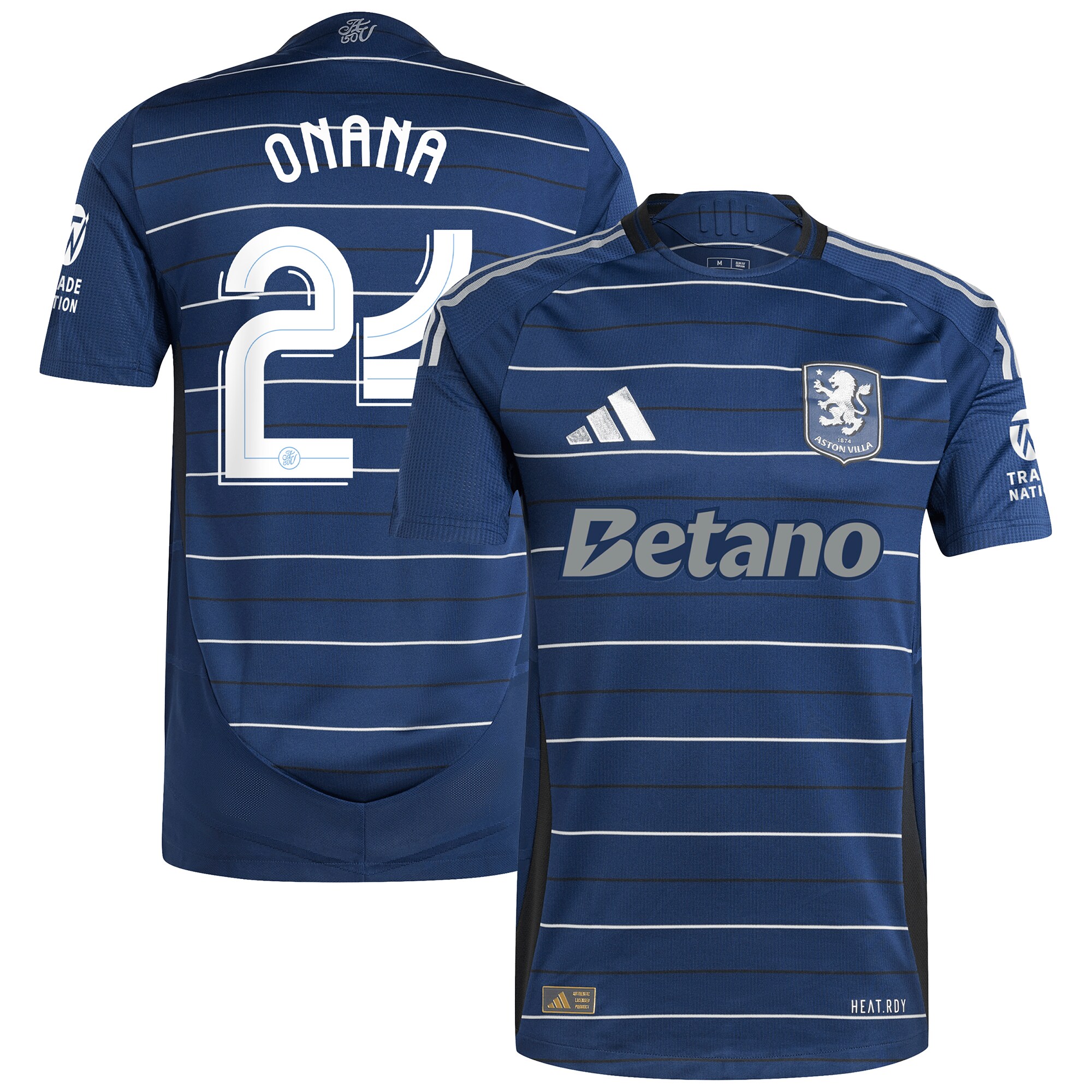 aston villa adidas third authentic shirt 2024-25 with onana 24 cup printing Collection | Official Aston Villa Jerseys