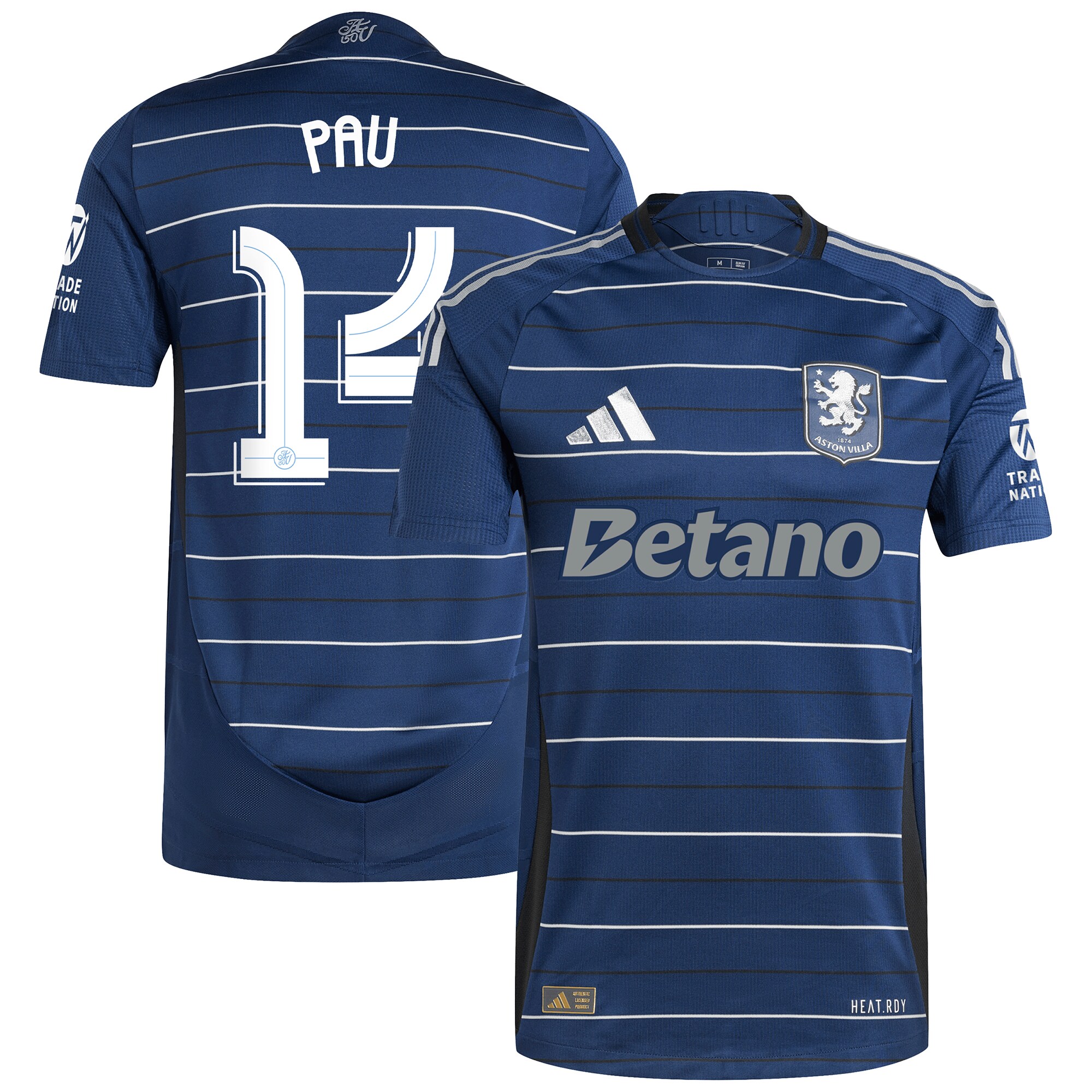 aston villa adidas third authentic shirt 2024-25 with pau 14 cup printing Collection | Official Aston Villa Jerseys