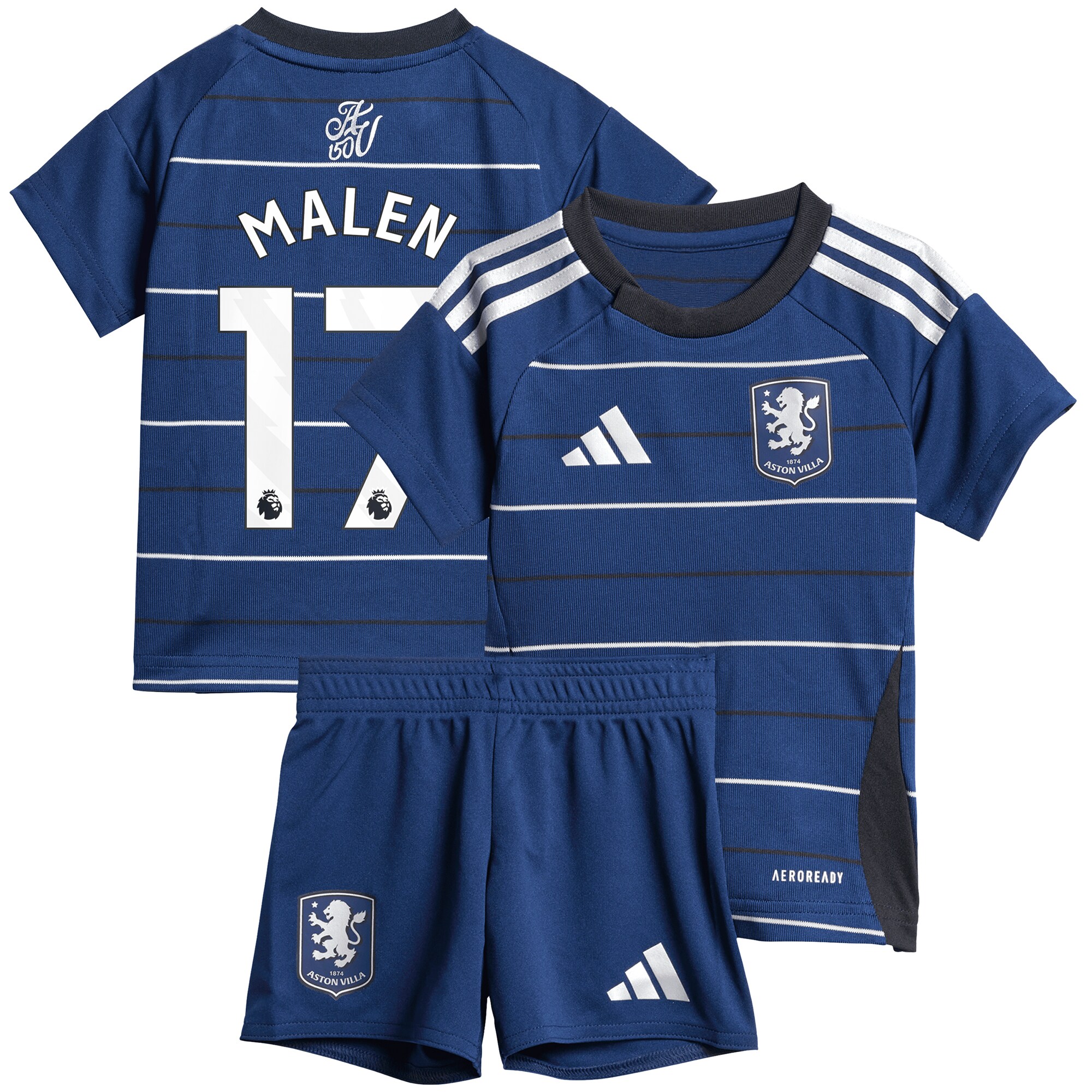 aston villa adidas third baby kit 2024-25 with malen 17 printing Collection | Official Aston Villa Jerseys