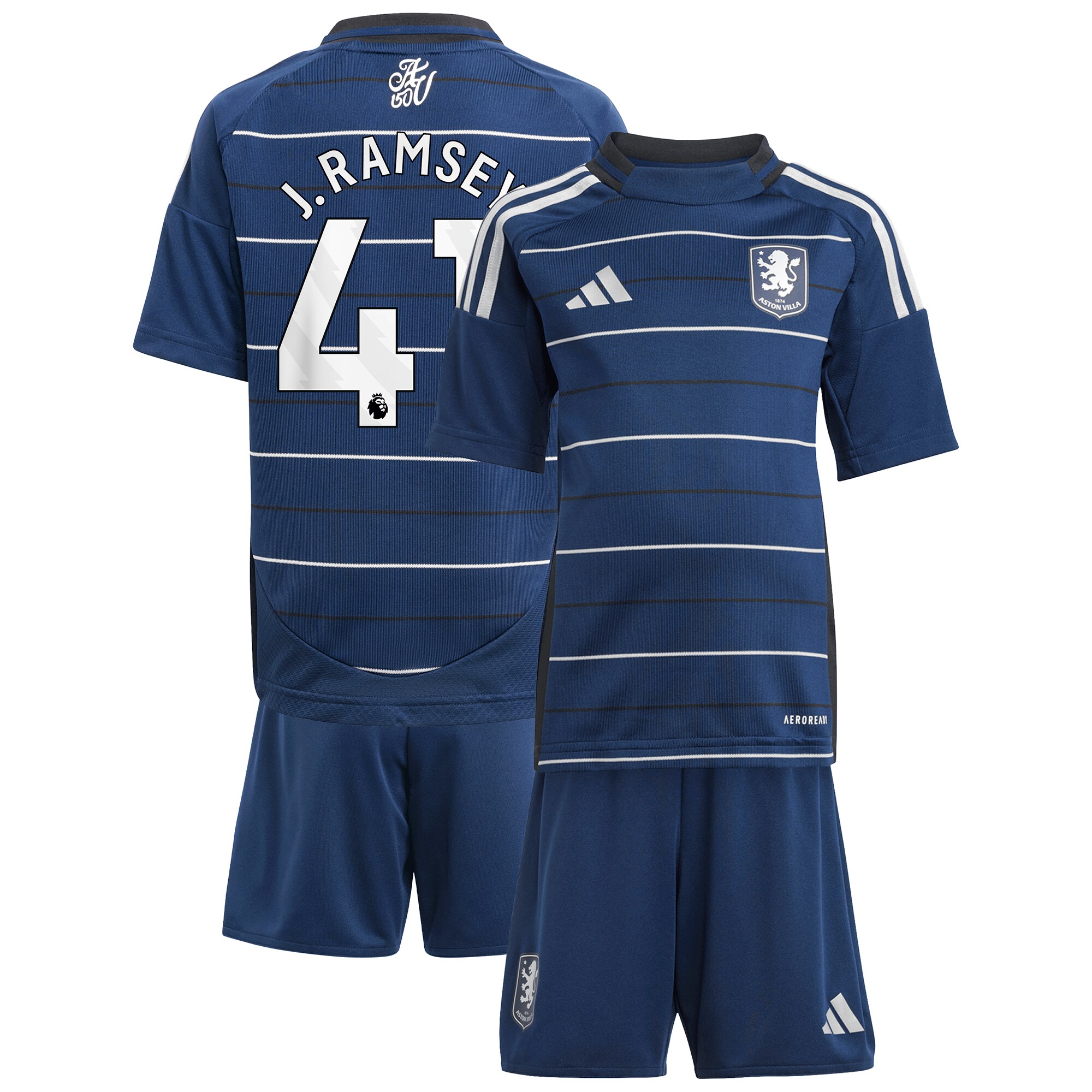 aston villa adidas third minikit 2024-25 with j. ramsey 41 printing Collection | Official Aston Villa Jerseys