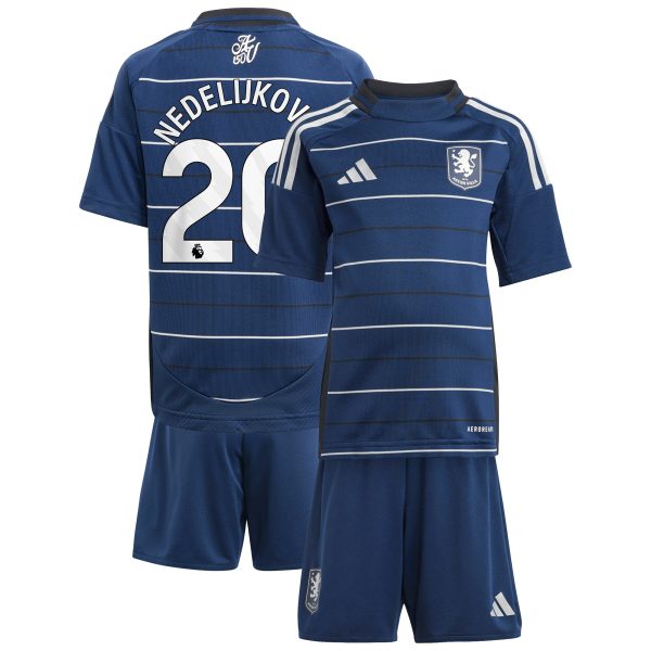 aston villa adidas third minikit 2024-25 with nedeljković 20 printing Collection | Official Aston Villa Jerseys
