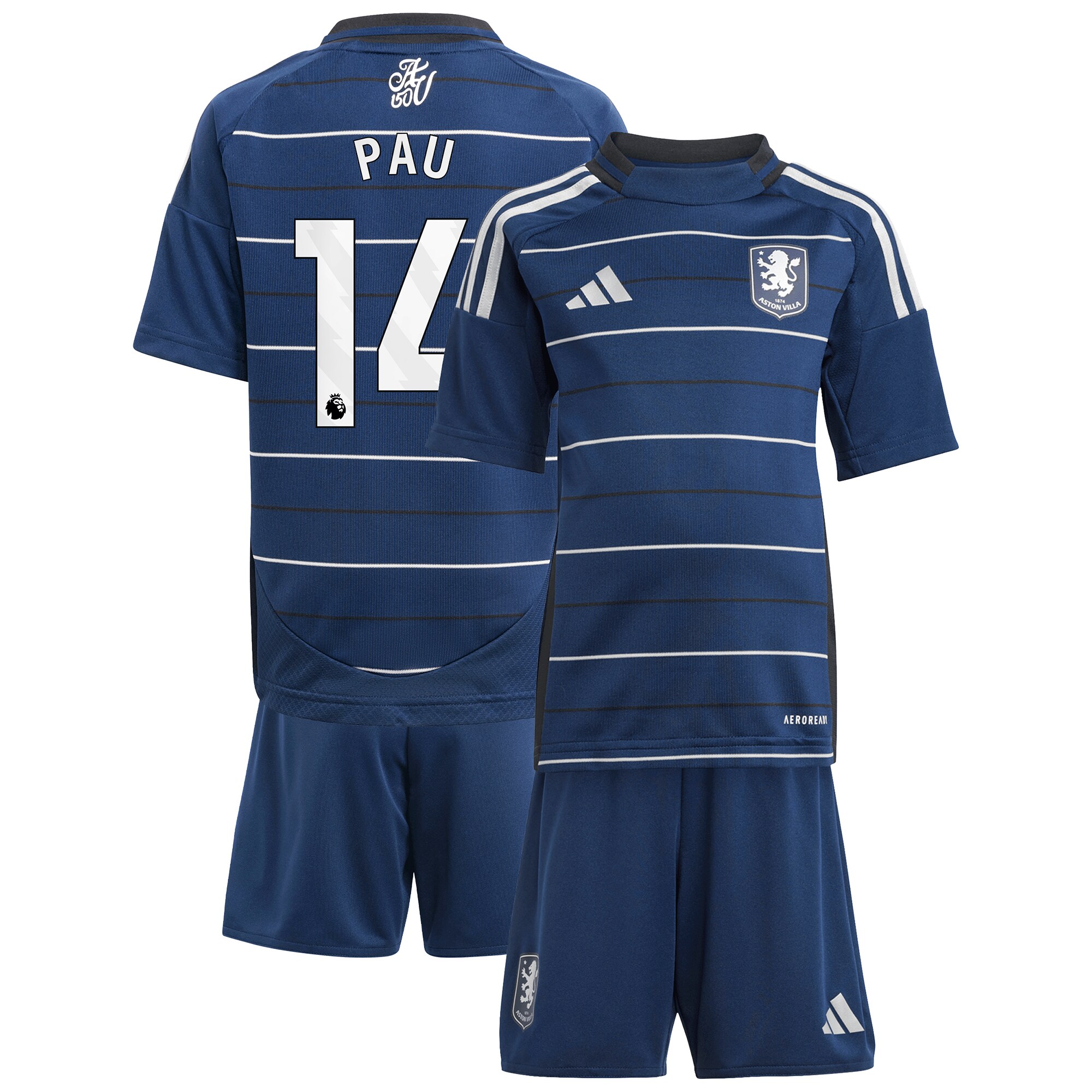 aston villa adidas third minikit 2024-25 with pau 14 printing Collection | Official Aston Villa Jerseys