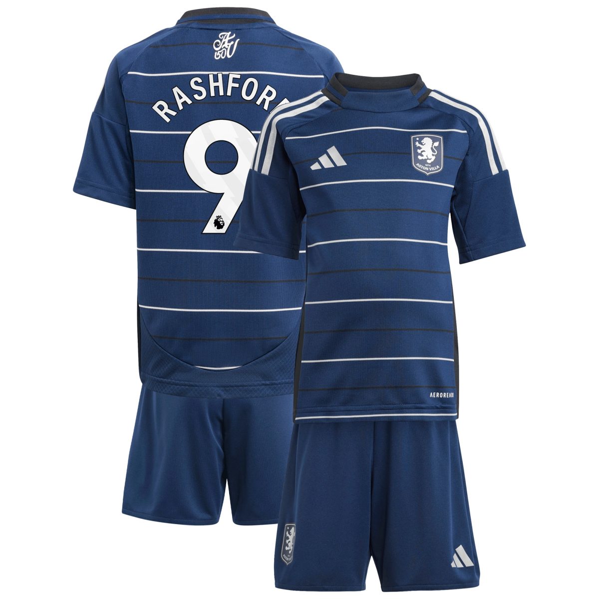 aston villa adidas third minikit 2024-25 with rashford 9 printing Collection | Official Aston Villa Jerseys
