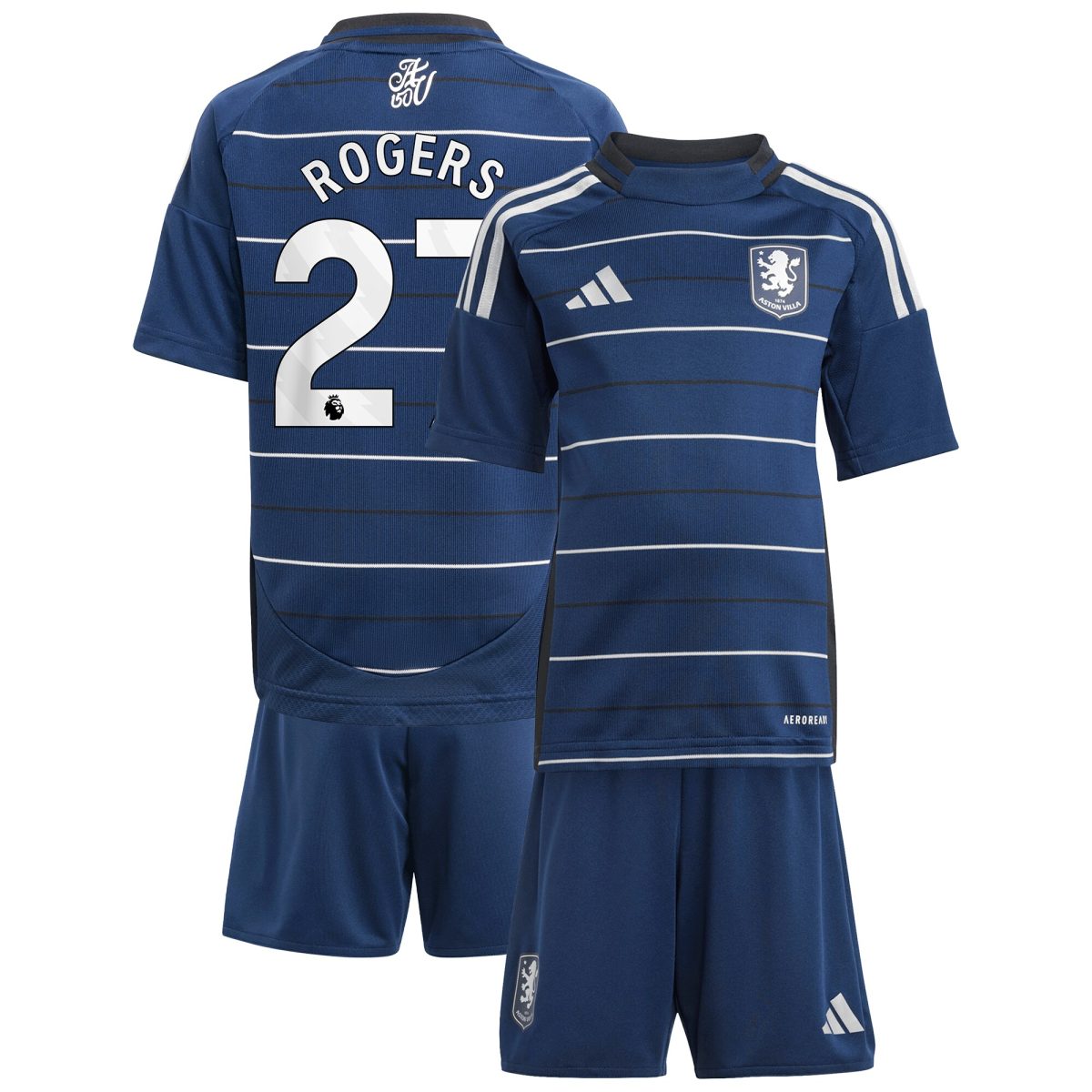aston villa adidas third minikit 2024-25 with rogers 27 printing Collection | Official Aston Villa Jerseys