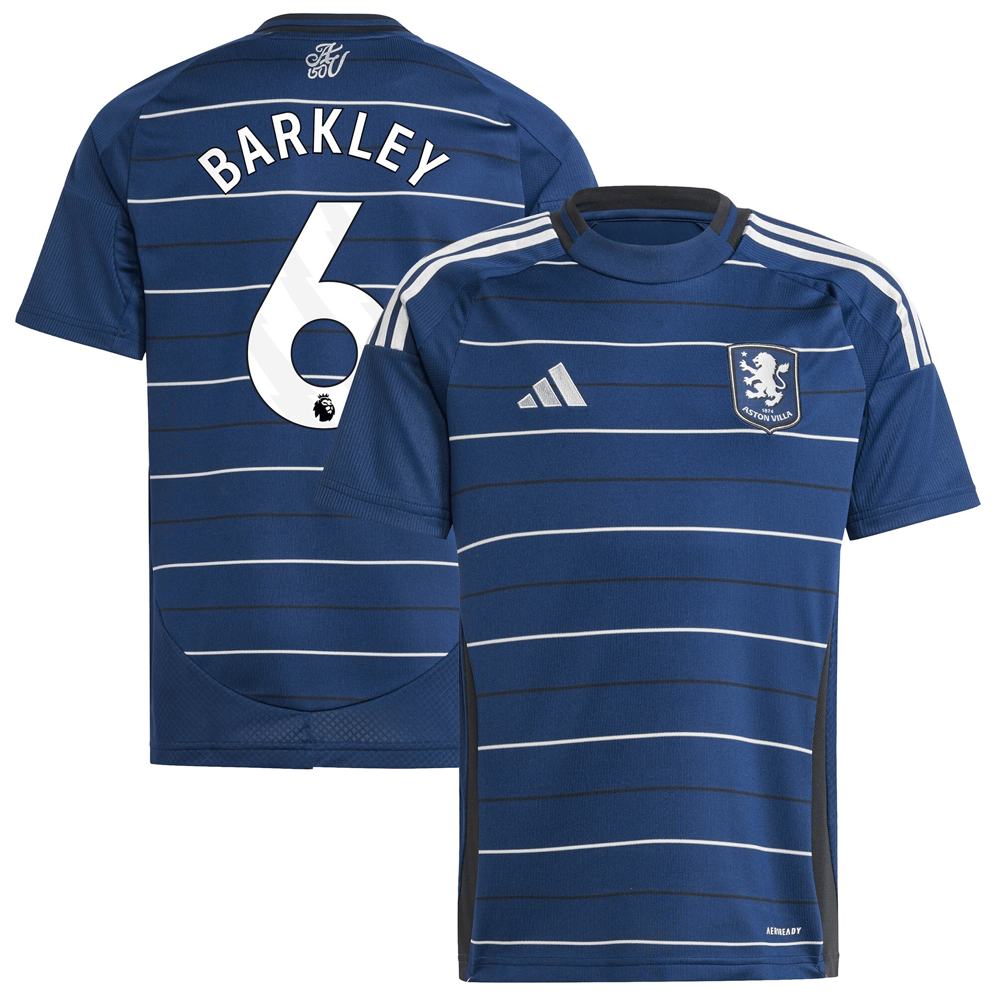 aston villa adidas third shirt 2024-25 – kids with barkley 6 printing Collection | Official Aston Villa Jerseys