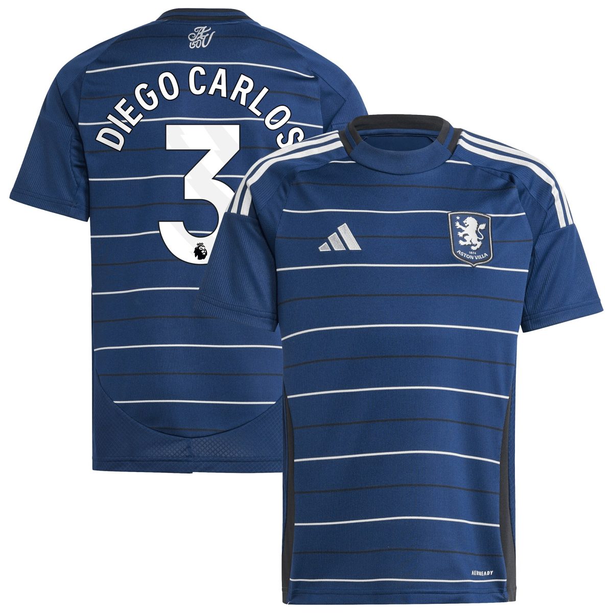 aston villa adidas third shirt 2024-25 – kids with diego carlos 3 printing Collection | Official Aston Villa Jerseys
