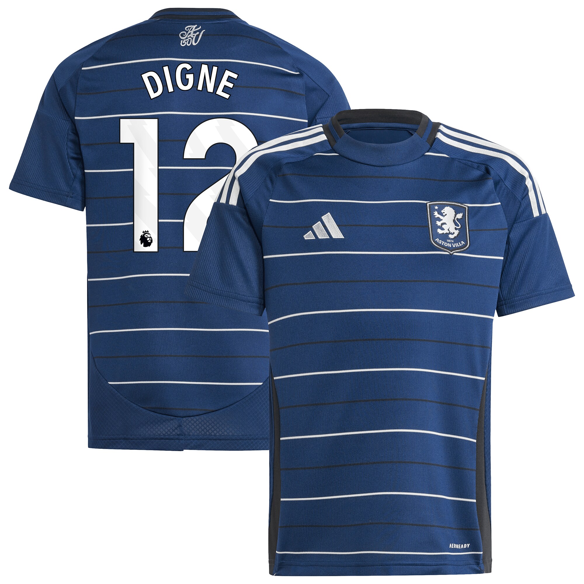 aston villa adidas third shirt 2024-25 – kids with digne 12 printing Collection | Official Aston Villa Jerseys