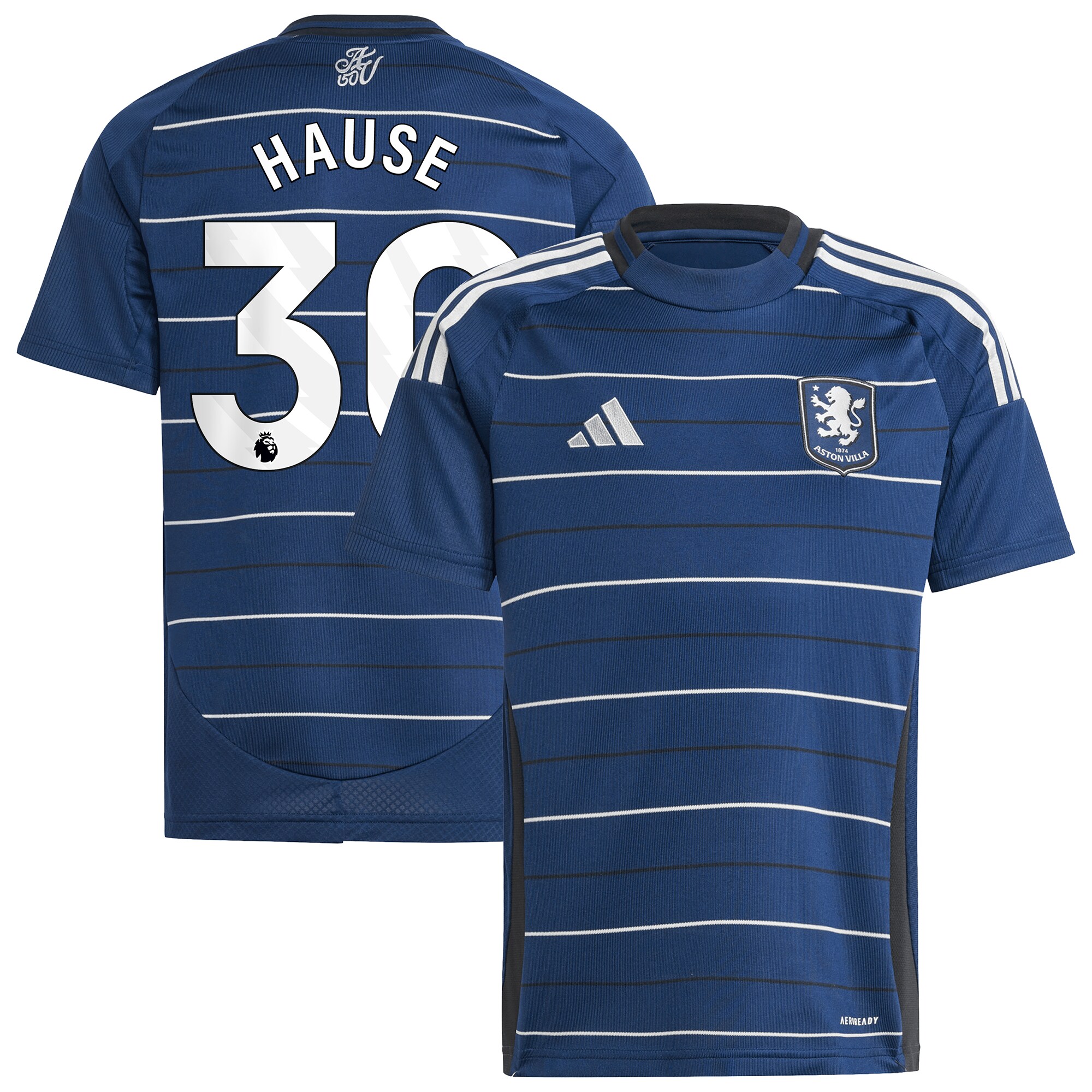 aston villa adidas third shirt 2024-25 – kids with hause 30 printing Collection | Official Aston Villa Jerseys