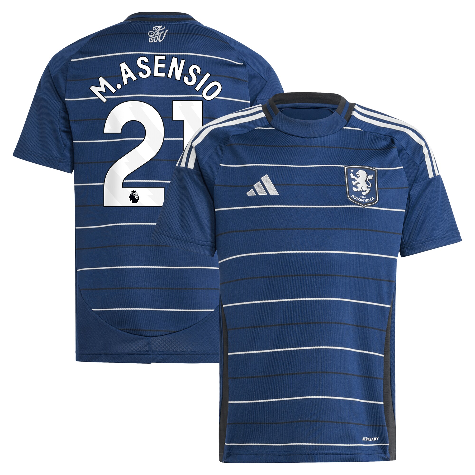 aston villa adidas third shirt 2024-25 – kids with m.asensio 21 printing Collection | Official Aston Villa Jerseys