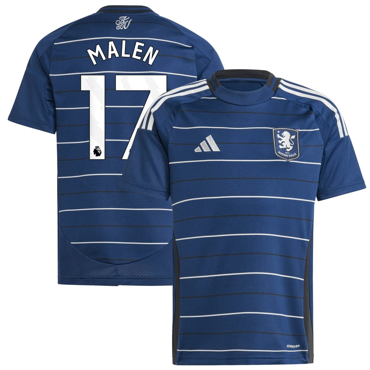 aston villa adidas third shirt 2024-25 – kids with malen 17 printing Collection | Official Aston Villa Jerseys