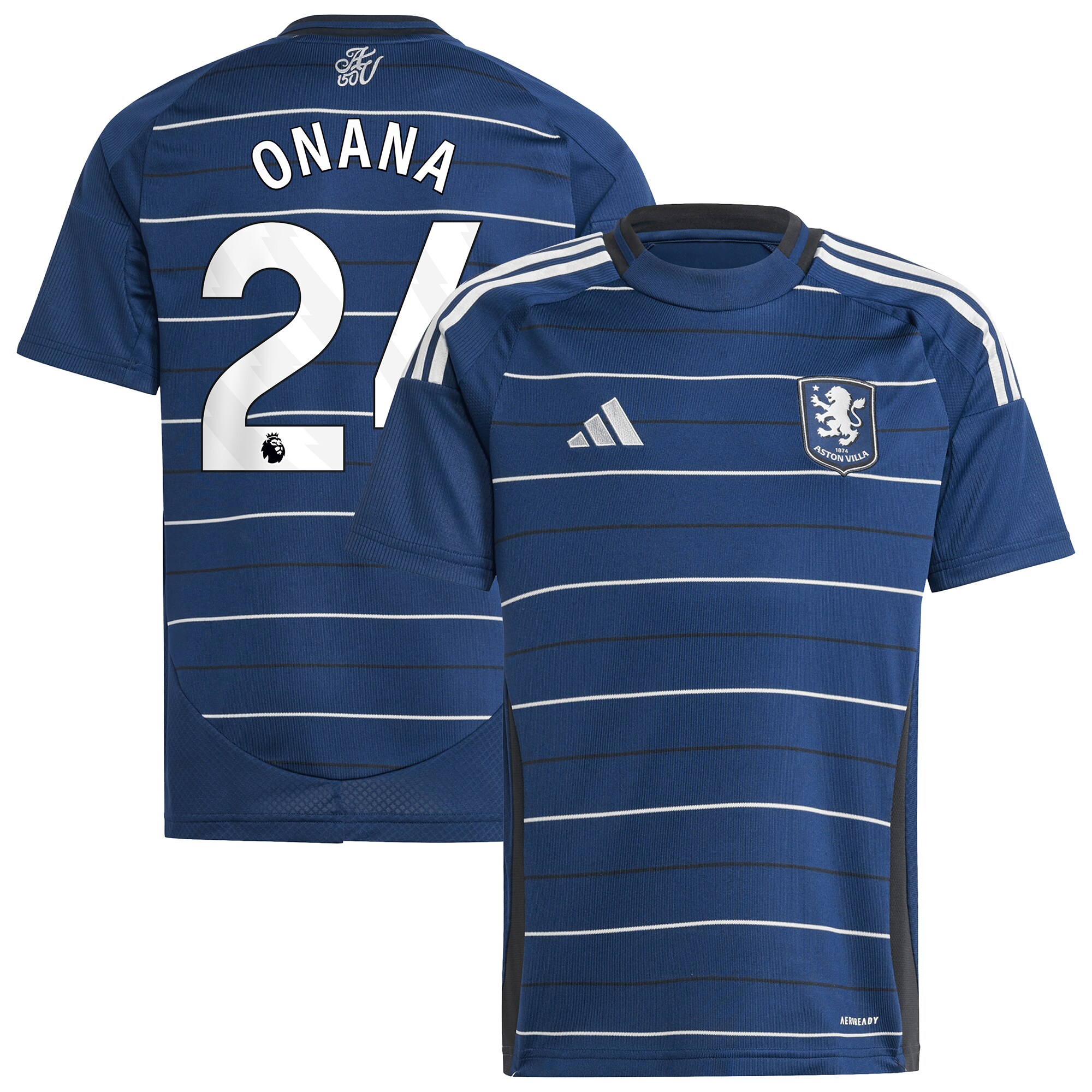 aston villa adidas third shirt 2024-25 – kids with onana 24 printing Collection | Official Aston Villa Jerseys