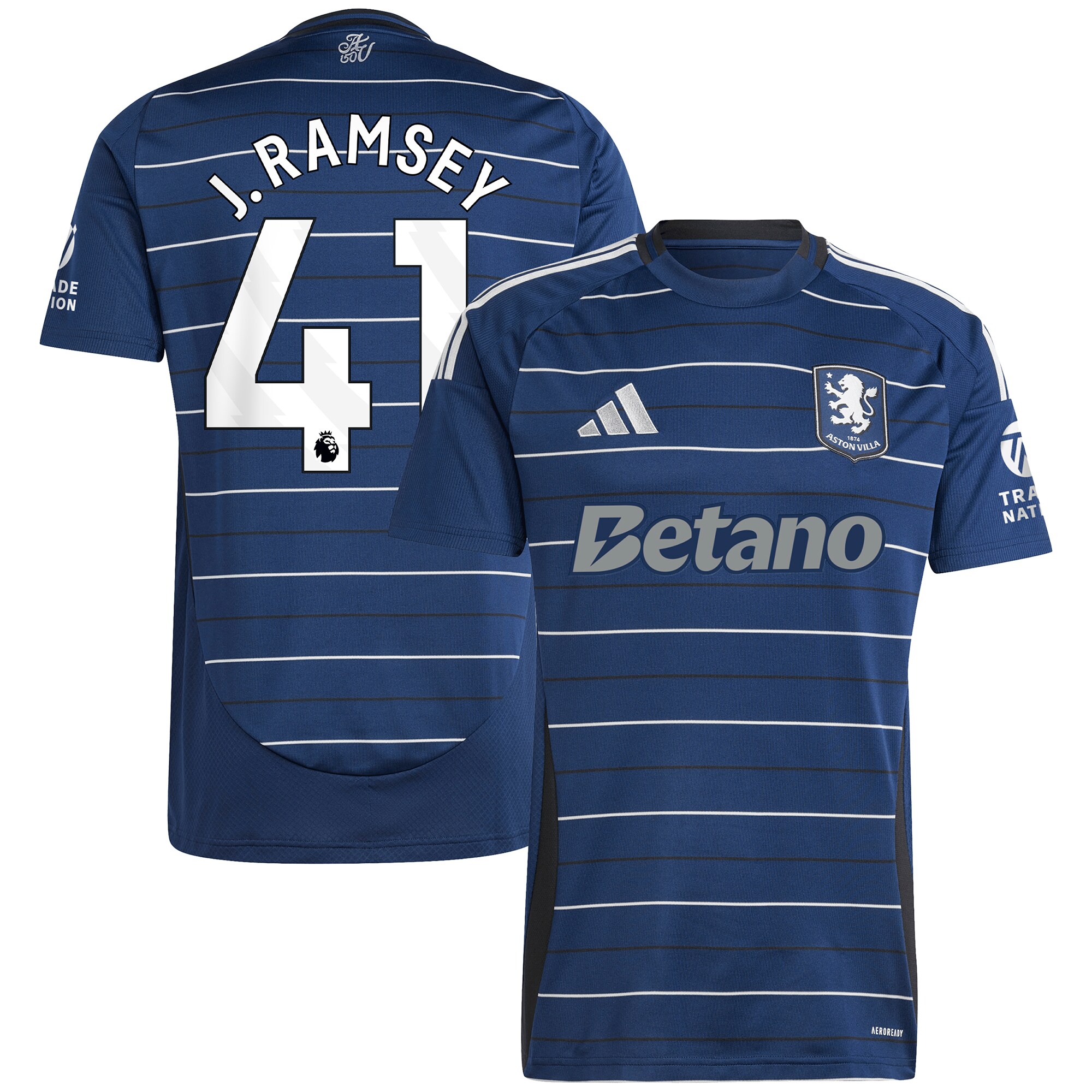aston villa adidas third shirt 2024-25 with j. ramsey 41 printing Collection | Official Aston Villa Jerseys