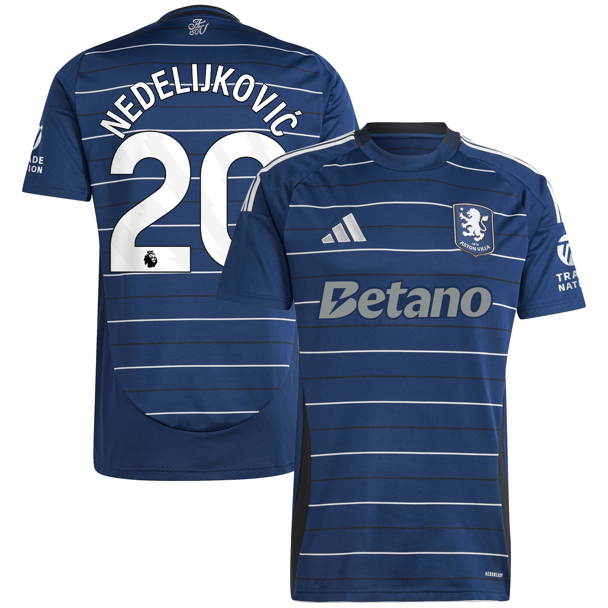 aston villa adidas third shirt 2024-25 with nedeljković 20 printing Collection | Official Aston Villa Jerseys