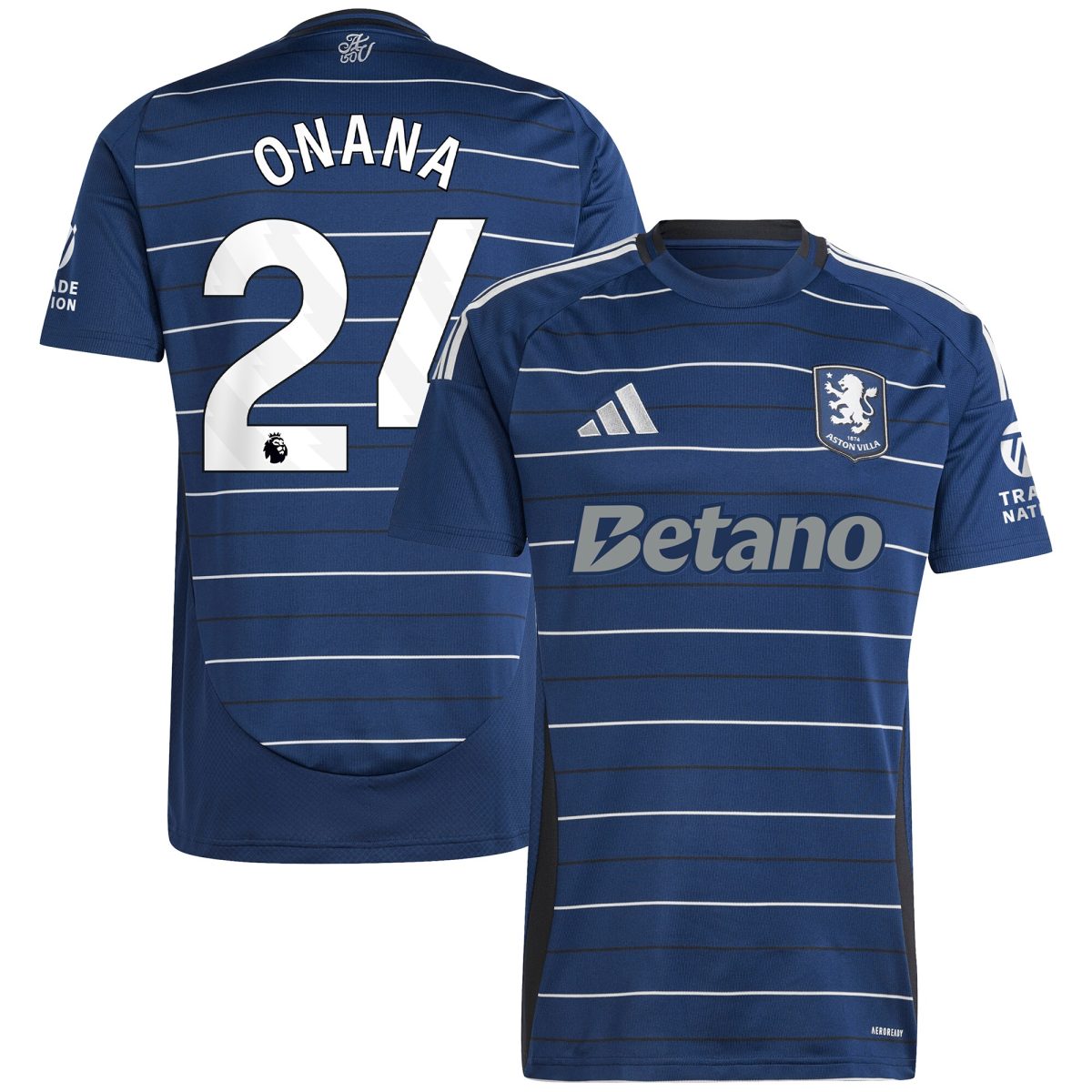 aston villa adidas third shirt 2024-25 with onana 24 printing Collection | Official Aston Villa Jerseys