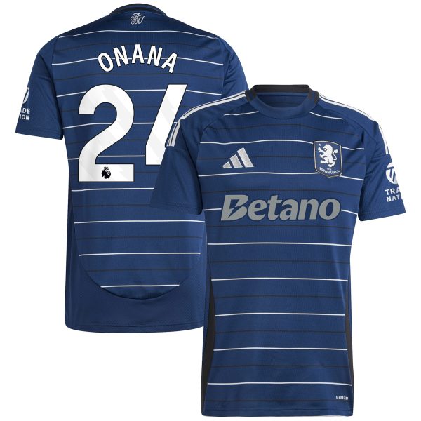 aston villa adidas third shirt 2024-25 with onana 24 printing Collection | Official Aston Villa Jerseys