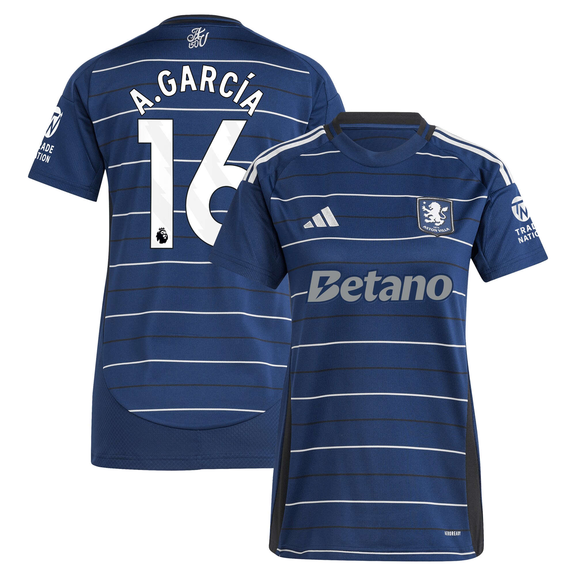 aston villa adidas third shirt 2024-25 – womens with a.garcía 16 printing Collection | Official Aston Villa Jerseys