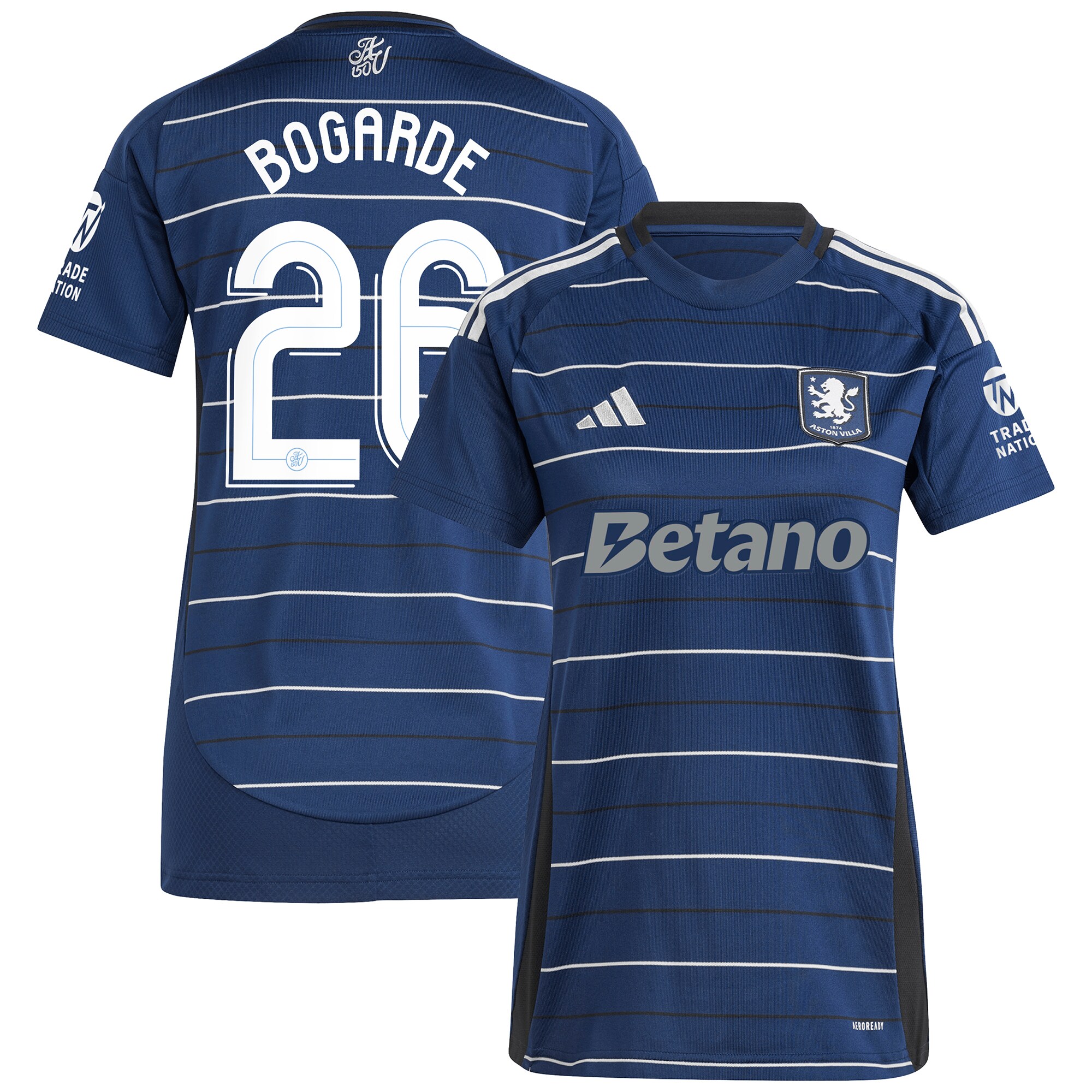 aston villa adidas third shirt 2024-25 – womens with bogarde 26 cup printing Collection | Official Aston Villa Jerseys