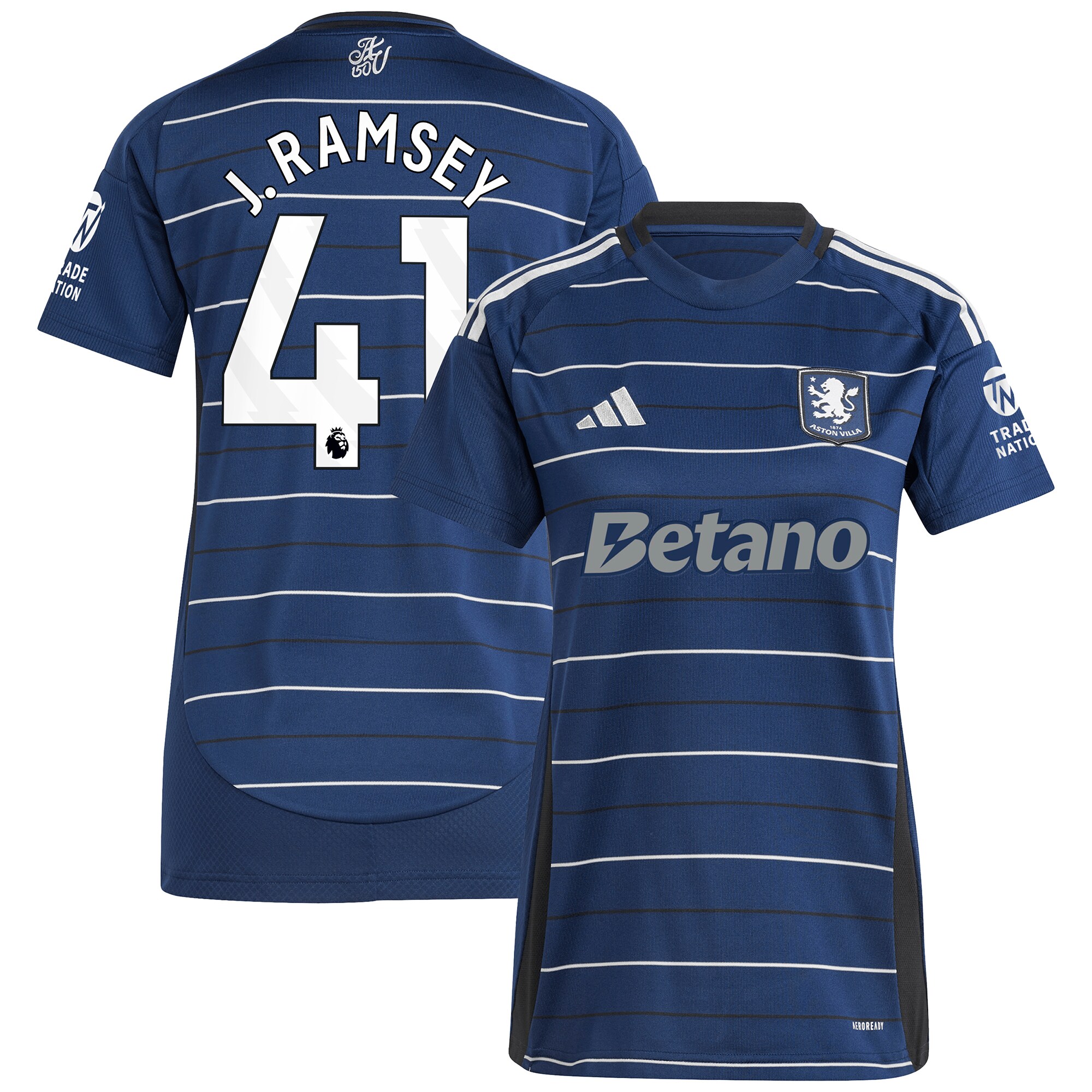 aston villa adidas third shirt 2024-25 – womens with j. ramsey 41 printing Collection | Official Aston Villa Jerseys