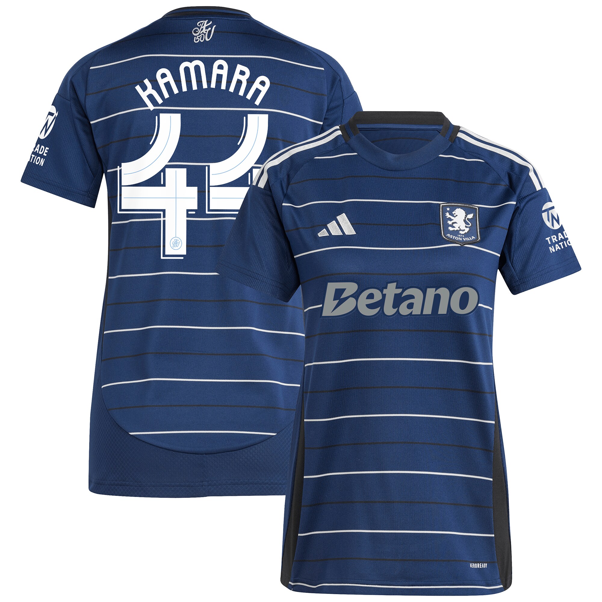 aston villa adidas third shirt 2024-25 – womens with kamara 44 cup printing Collection | Official Aston Villa Jerseys