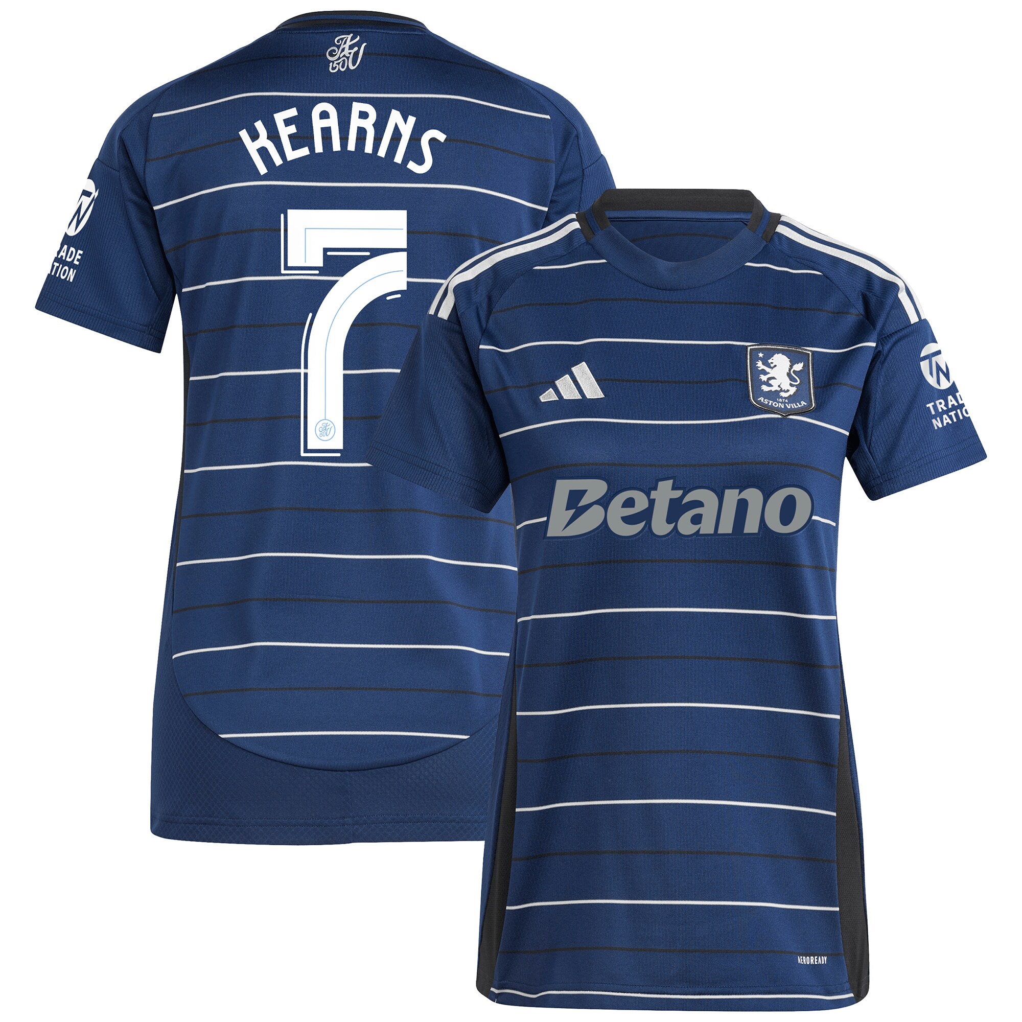 aston villa adidas third shirt 2024-25 – womens with kearns 7 cup printing Collection | Official Aston Villa Jerseys