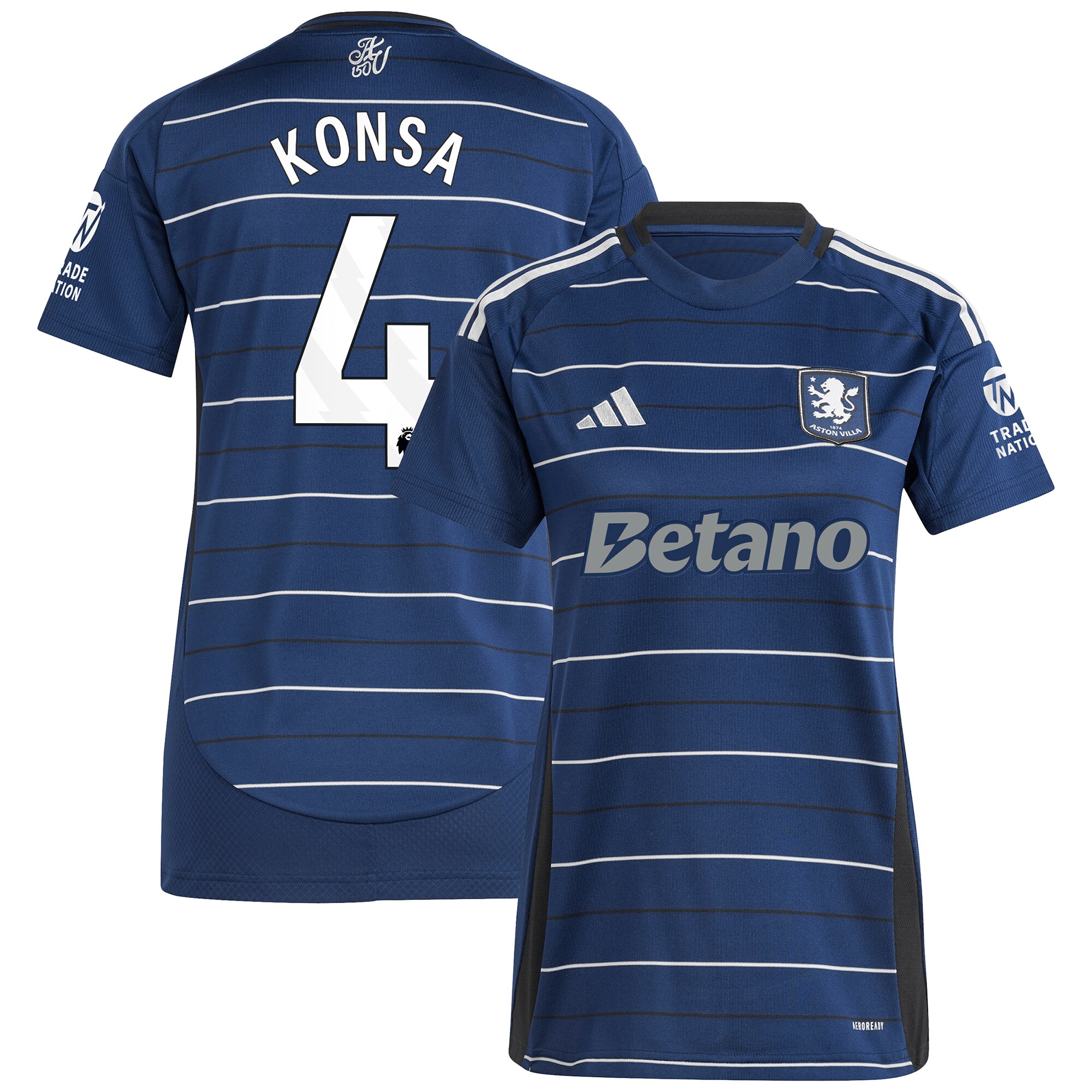 aston villa adidas third shirt 2024-25 – womens with konsa 4 printing Collection | Official Aston Villa Jerseys