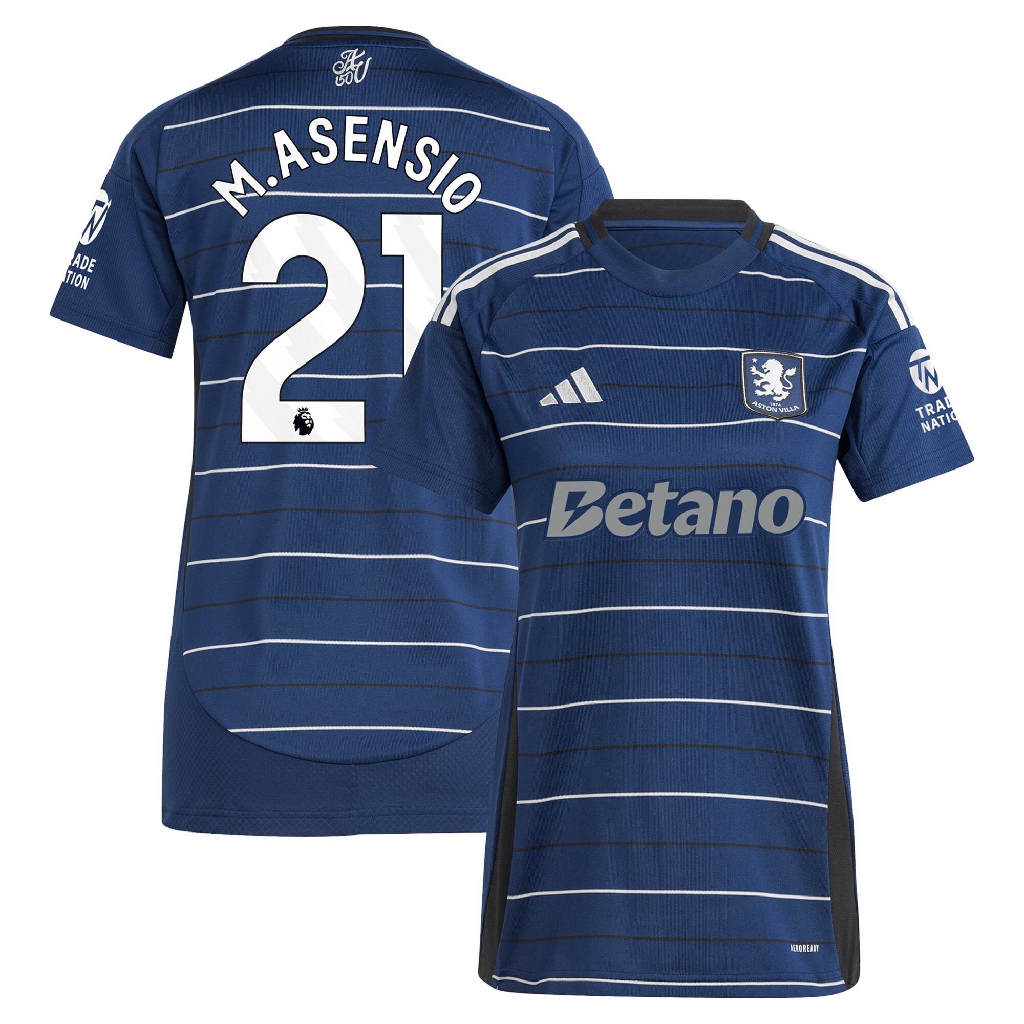 aston villa adidas third shirt 2024-25 – womens with m.asensio 21 printing Collection | Official Aston Villa Jerseys