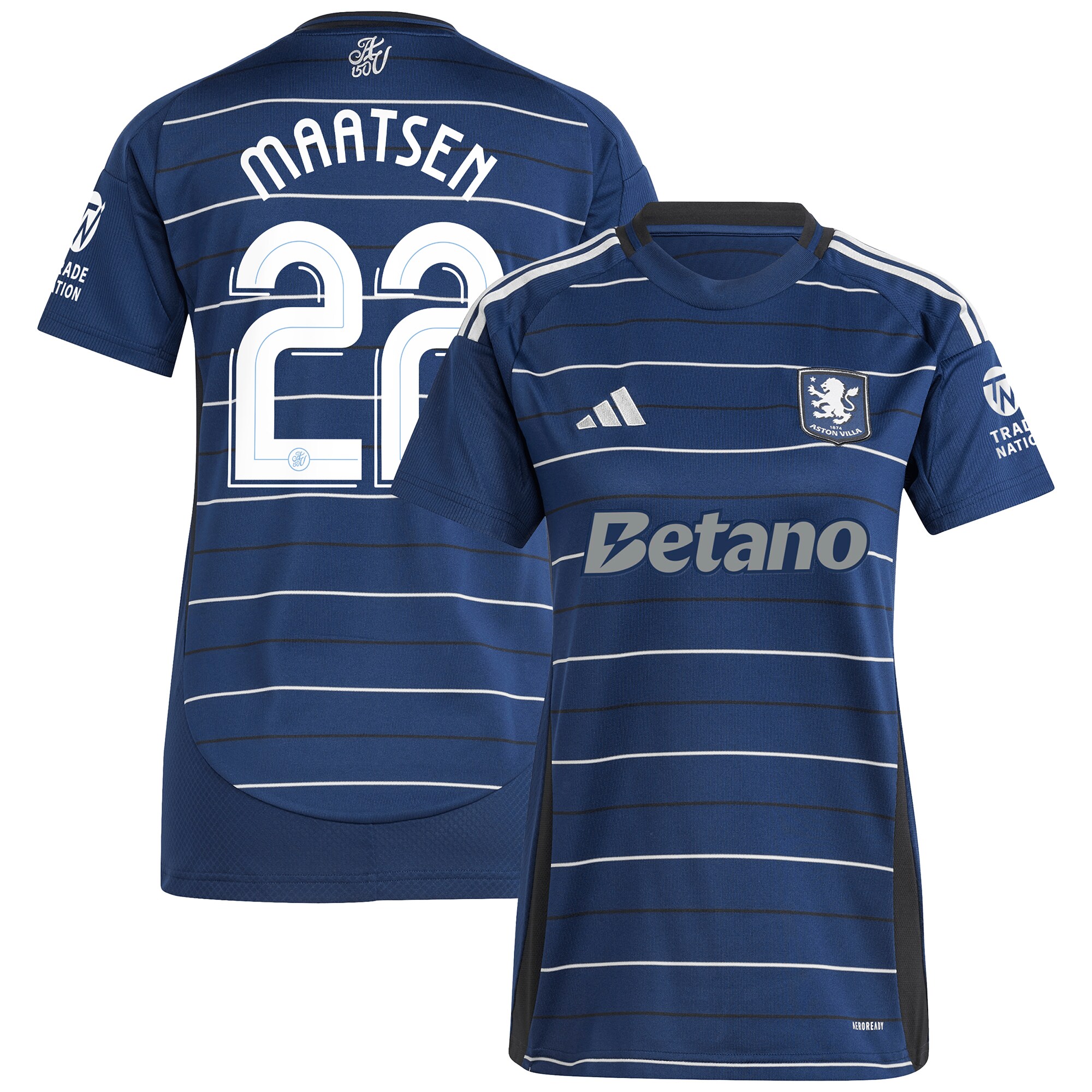 aston villa adidas third shirt 2024-25 – womens with maatsen 22 cup printing Collection | Official Aston Villa Jerseys