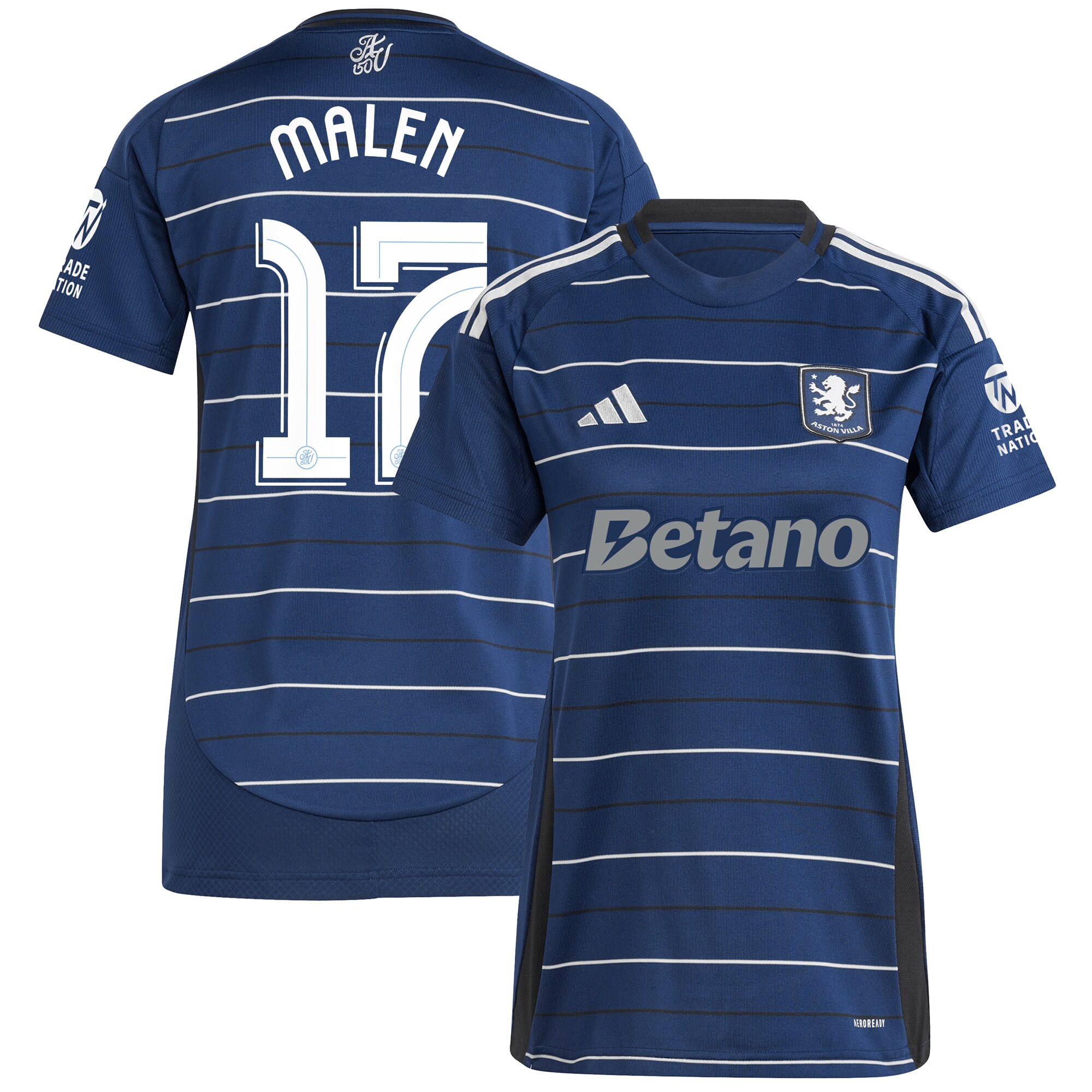 aston villa adidas third shirt 2024-25 – womens with malen 17 cup printing Collection | Official Aston Villa Jerseys