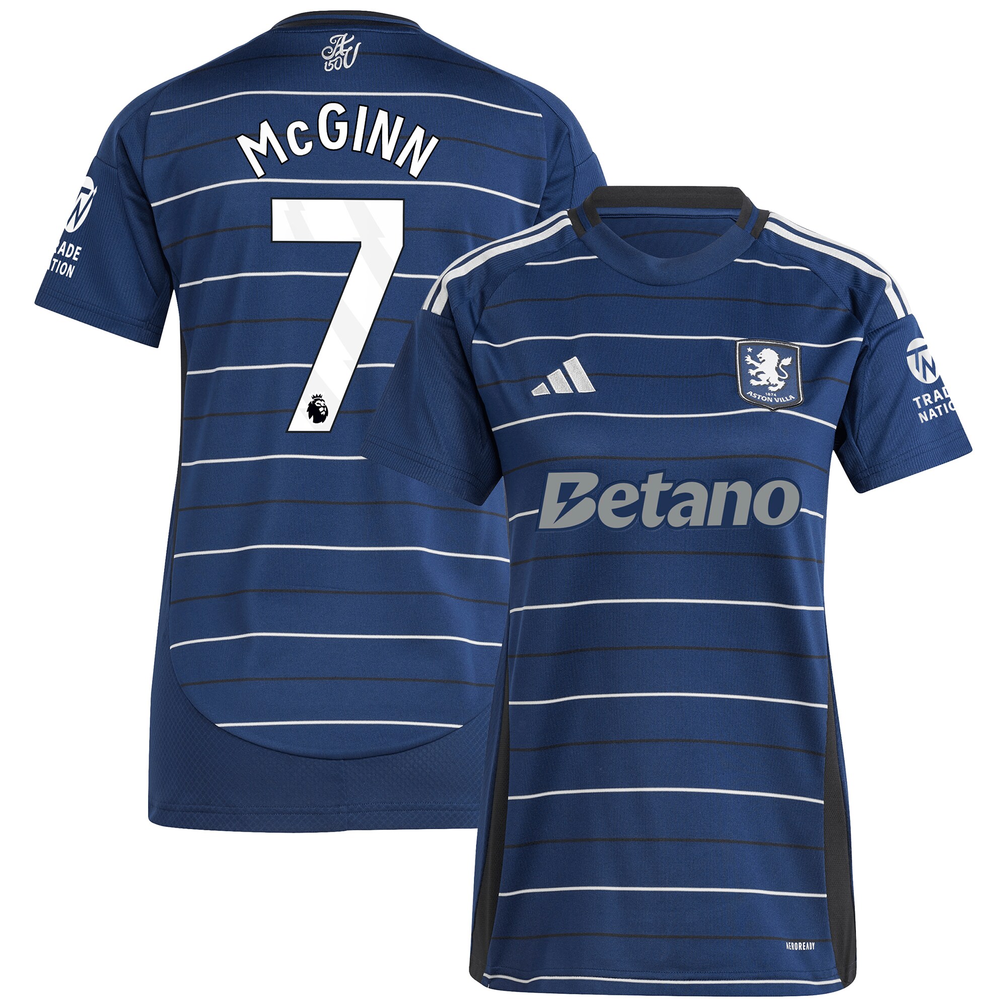 aston villa adidas third shirt 2024-25 – womens with mcginn 7 printing Collection | Official Aston Villa Jerseys