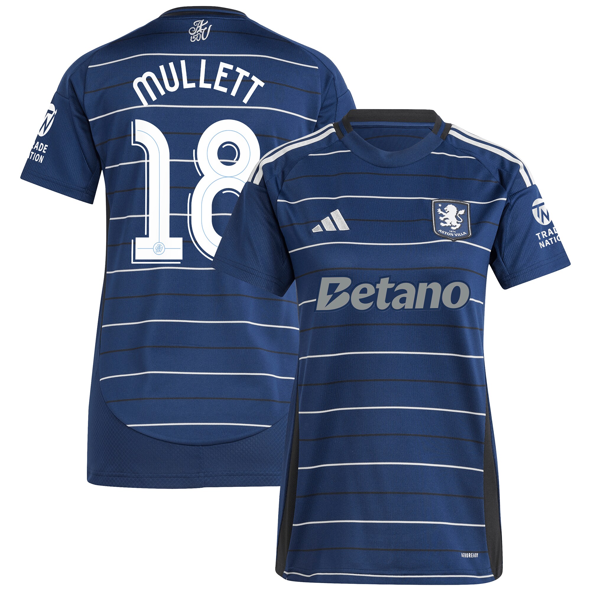 aston villa adidas third shirt 2024-25 – womens with mullett 18 cup printing Collection | Official Aston Villa Jerseys