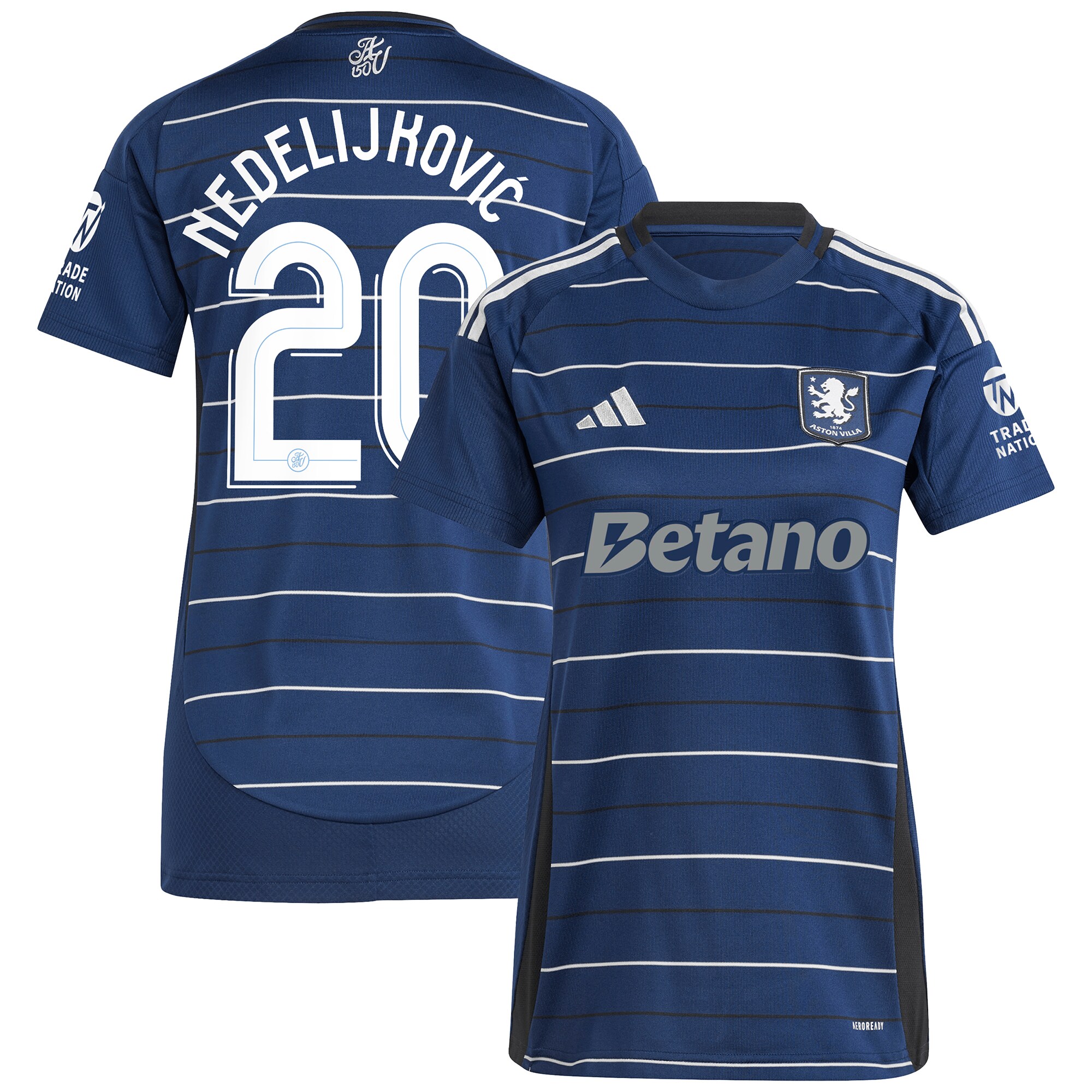 aston villa adidas third shirt 2024-25 – womens with nedeljković 20 cup printing Collection | Official Aston Villa Jerseys