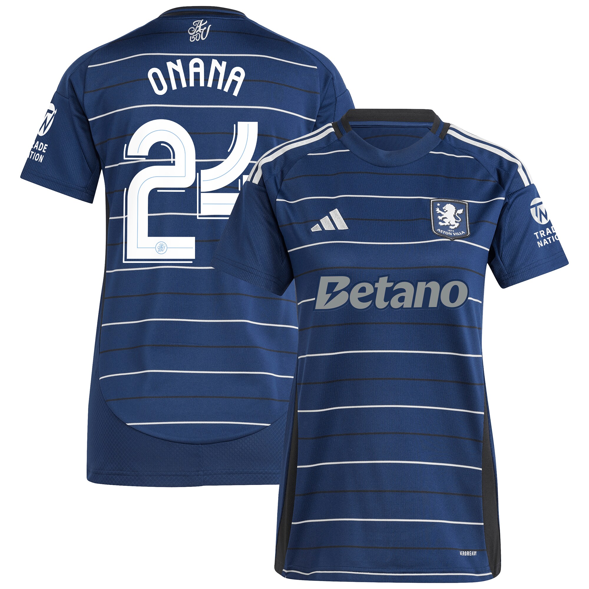 aston villa adidas third shirt 2024-25 – womens with onana 24 cup printing Collection | Official Aston Villa Jerseys