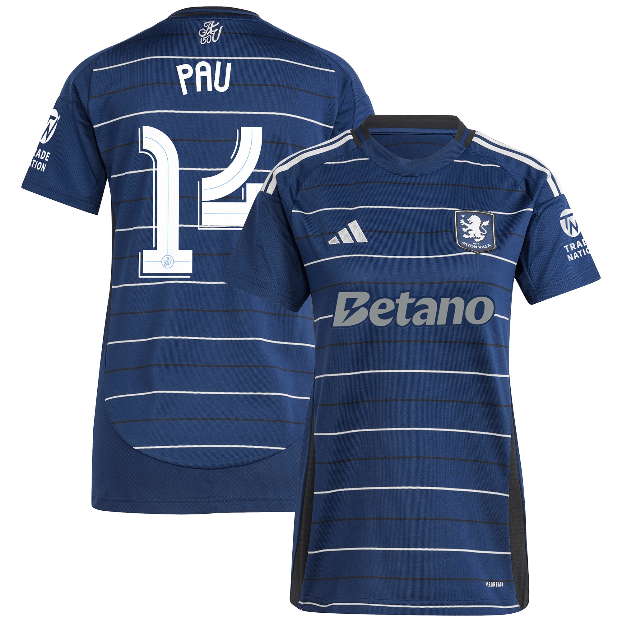 aston villa adidas third shirt 2024-25 – womens with pau 14 cup printing Collection | Official Aston Villa Jerseys