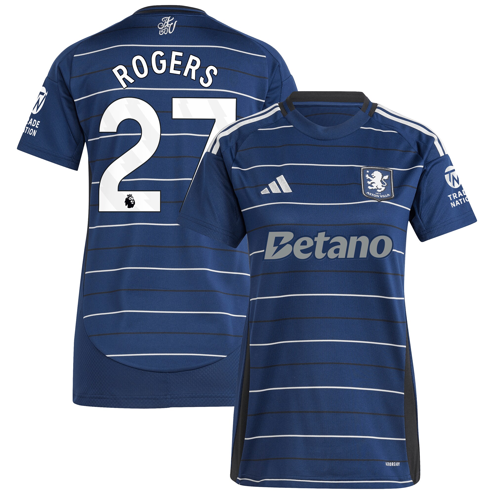aston villa adidas third shirt 2024-25 – womens with rogers 27 printing Collection | Official Aston Villa Jerseys