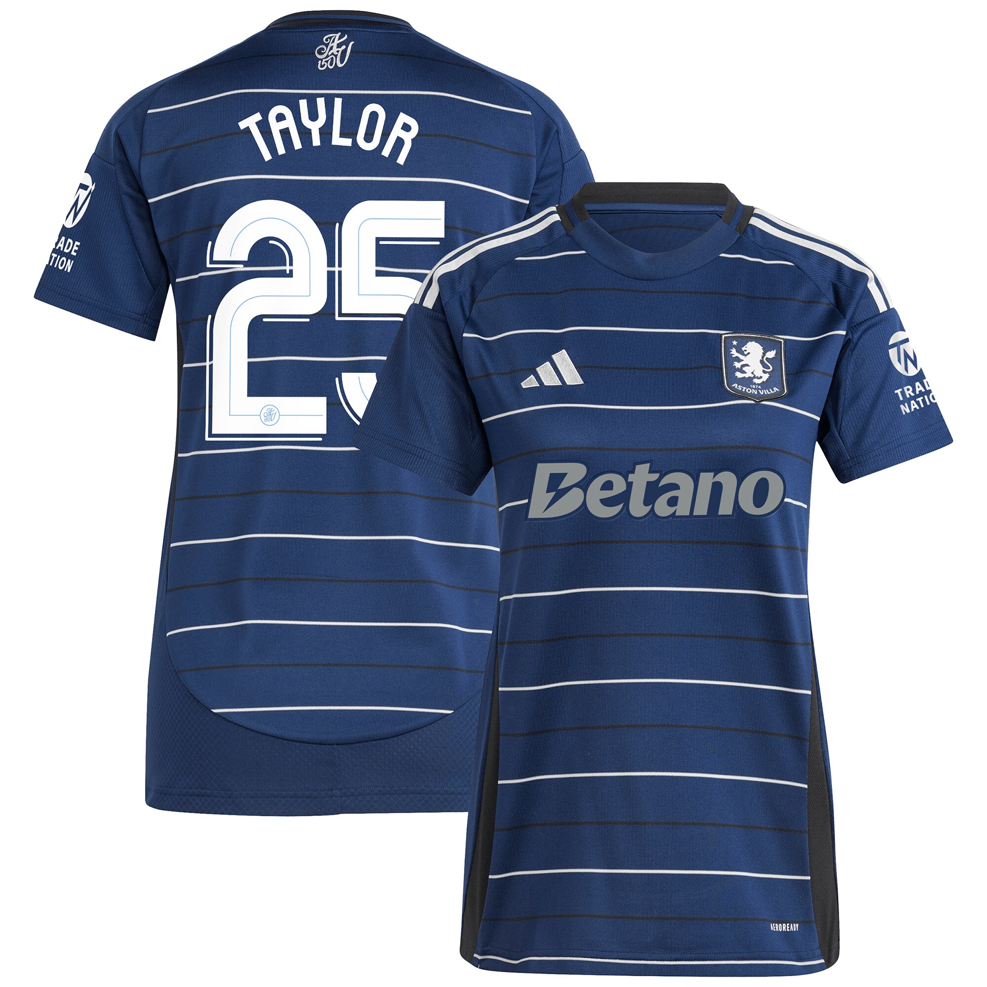 aston villa adidas third shirt 2024-25 – womens with taylor 25 cup printing Collection | Official Aston Villa Jerseys