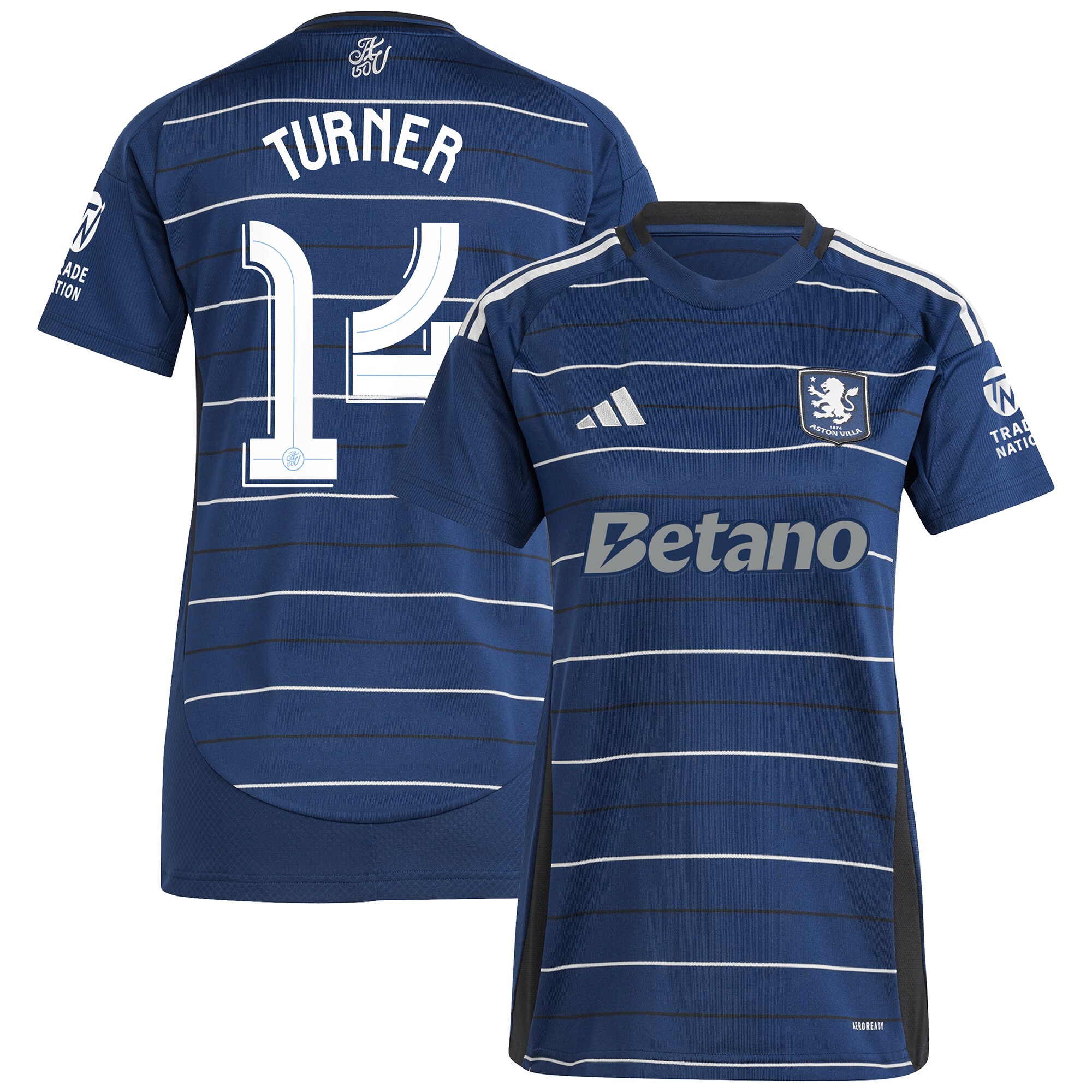 aston villa adidas third shirt 2024-25 – womens with turner 14 cup printing Collection | Official Aston Villa Jerseys