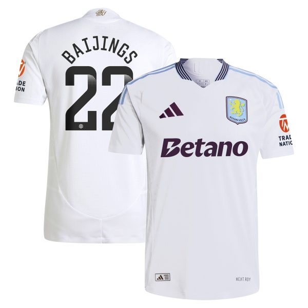 aston villa adidas wsl away authentic shirt 2024-25 with baijings 22 printing Collection | Official Aston Villa Jerseys