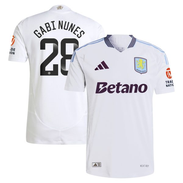 aston villa adidas wsl away authentic shirt 2024-25 with gabi nunes 28 printing Collection | Official Aston Villa Jerseys