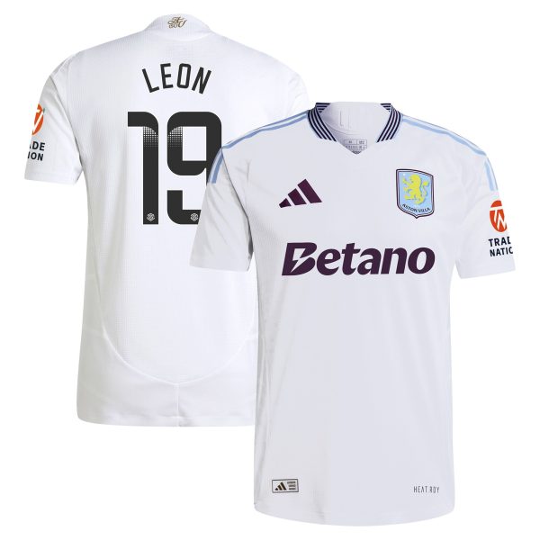 aston villa adidas wsl away authentic shirt 2024-25 with leon 19 printing Collection | Official Aston Villa Jerseys