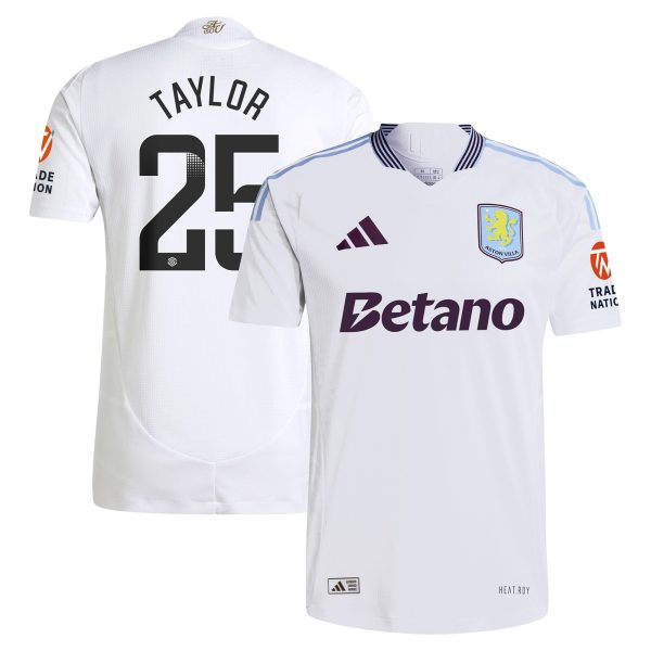 aston villa adidas wsl away authentic shirt 2024-25 with taylor 25 printing Collection | Official Aston Villa Jerseys
