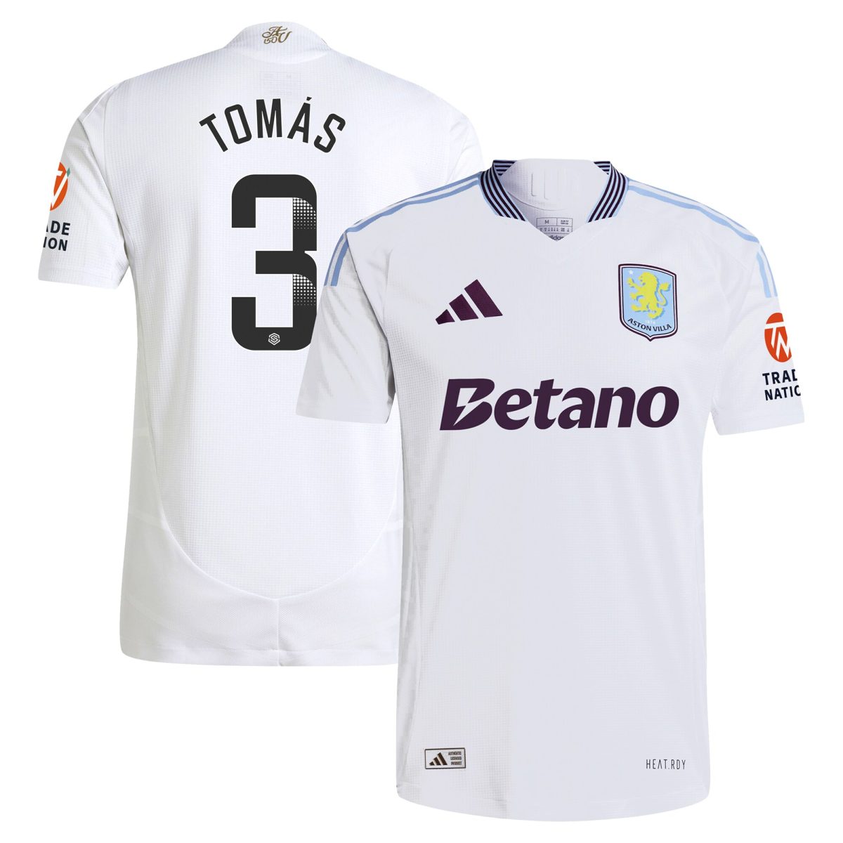 aston villa adidas wsl away authentic shirt 2024-25 with tomás 3 printing Collection | Official Aston Villa Jerseys