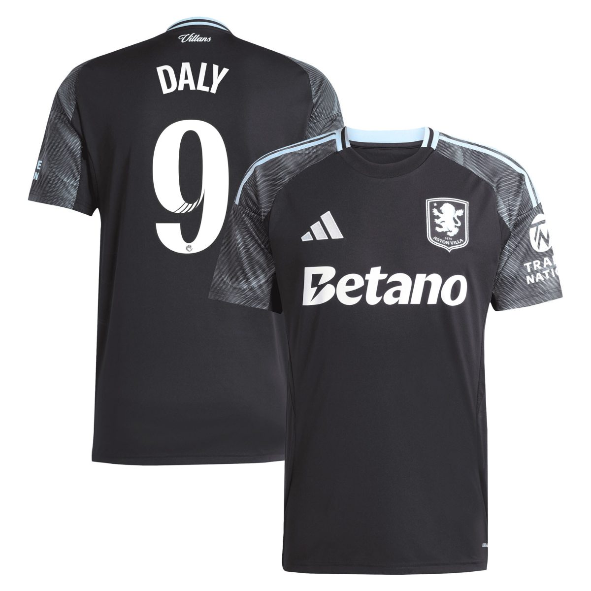 aston villa adidas wsl away shirt 2025-26 with daly 9 printing Collection | Official Aston Villa Jerseys
