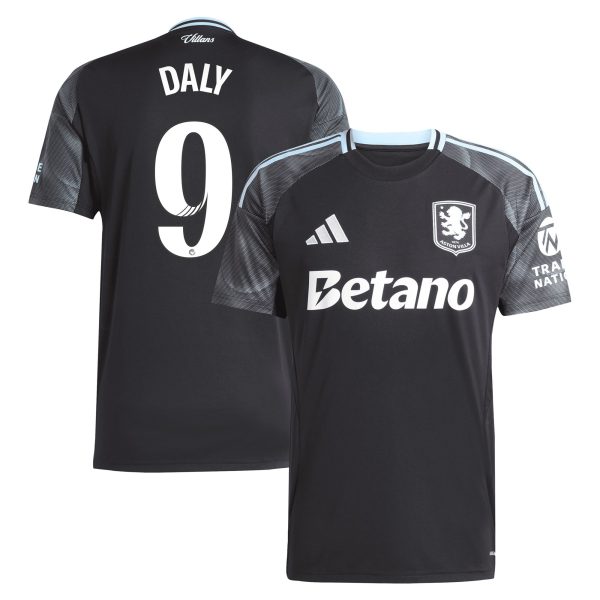 aston villa adidas wsl away shirt 2025-26 with daly 9 printing Collection | Official Aston Villa Jerseys