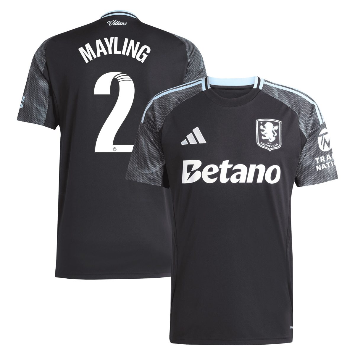 aston villa adidas wsl away shirt 2025-26 with mayling 2 printing Collection | Official Aston Villa Jerseys