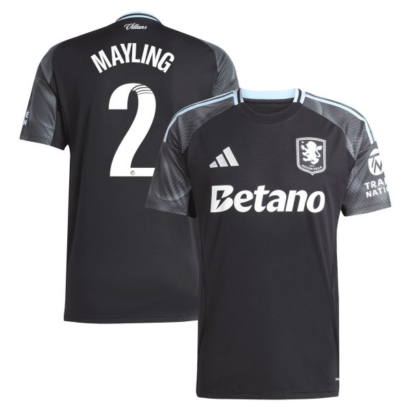 aston villa adidas wsl away shirt 2025-26 with mayling 2 printing Collection | Official Aston Villa Jerseys