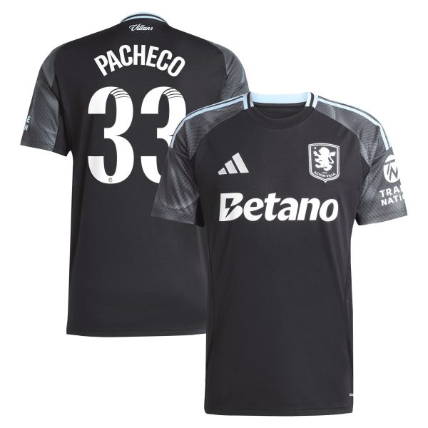 aston villa adidas wsl away shirt 2025-26 with pacheco 33 printing Collection | Official Aston Villa Jerseys