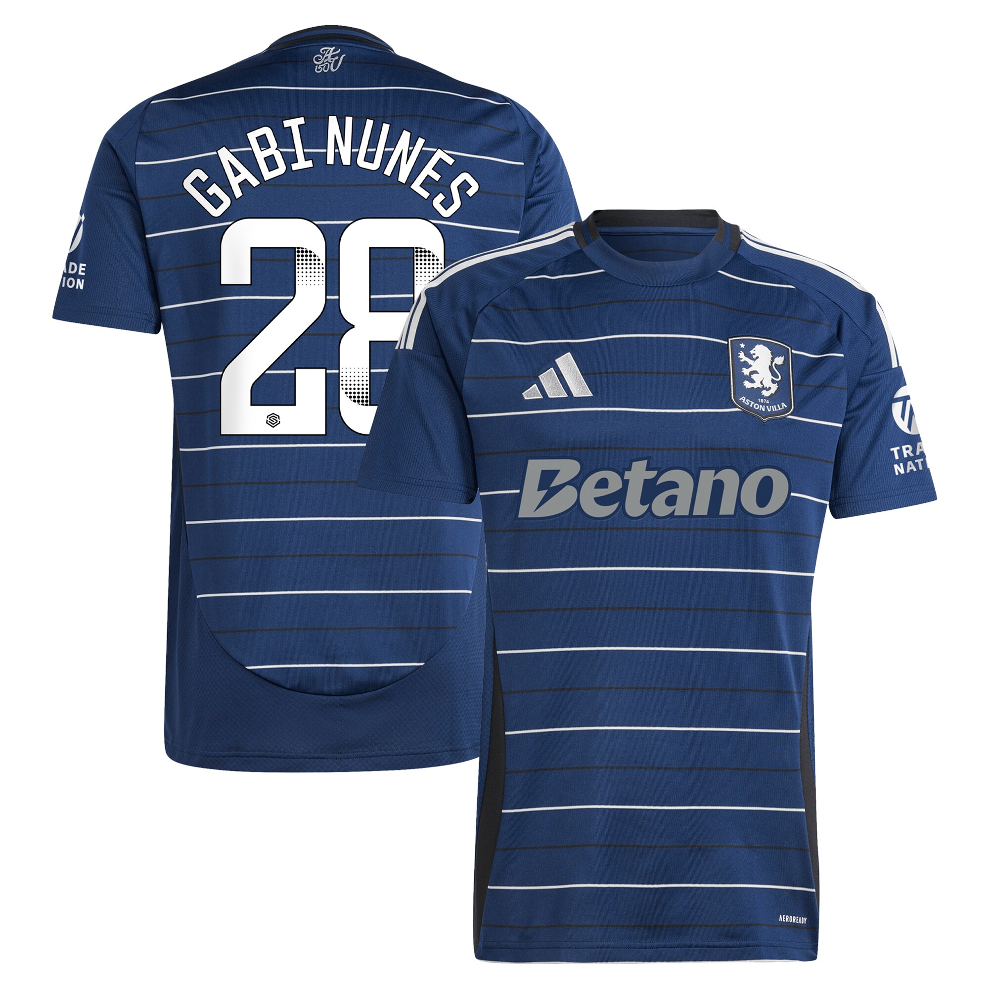 aston villa adidas wsl third shirt 2024-25 with gabi nunes 28 printing Collection | Official Aston Villa Jerseys