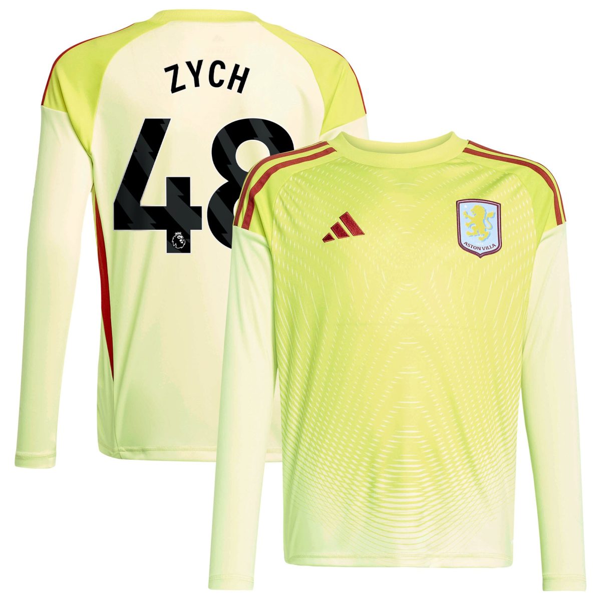 aston villa away goalkeeper shirt 2025-26 – kids with zych 48 printing Collection | Official Aston Villa Jerseys