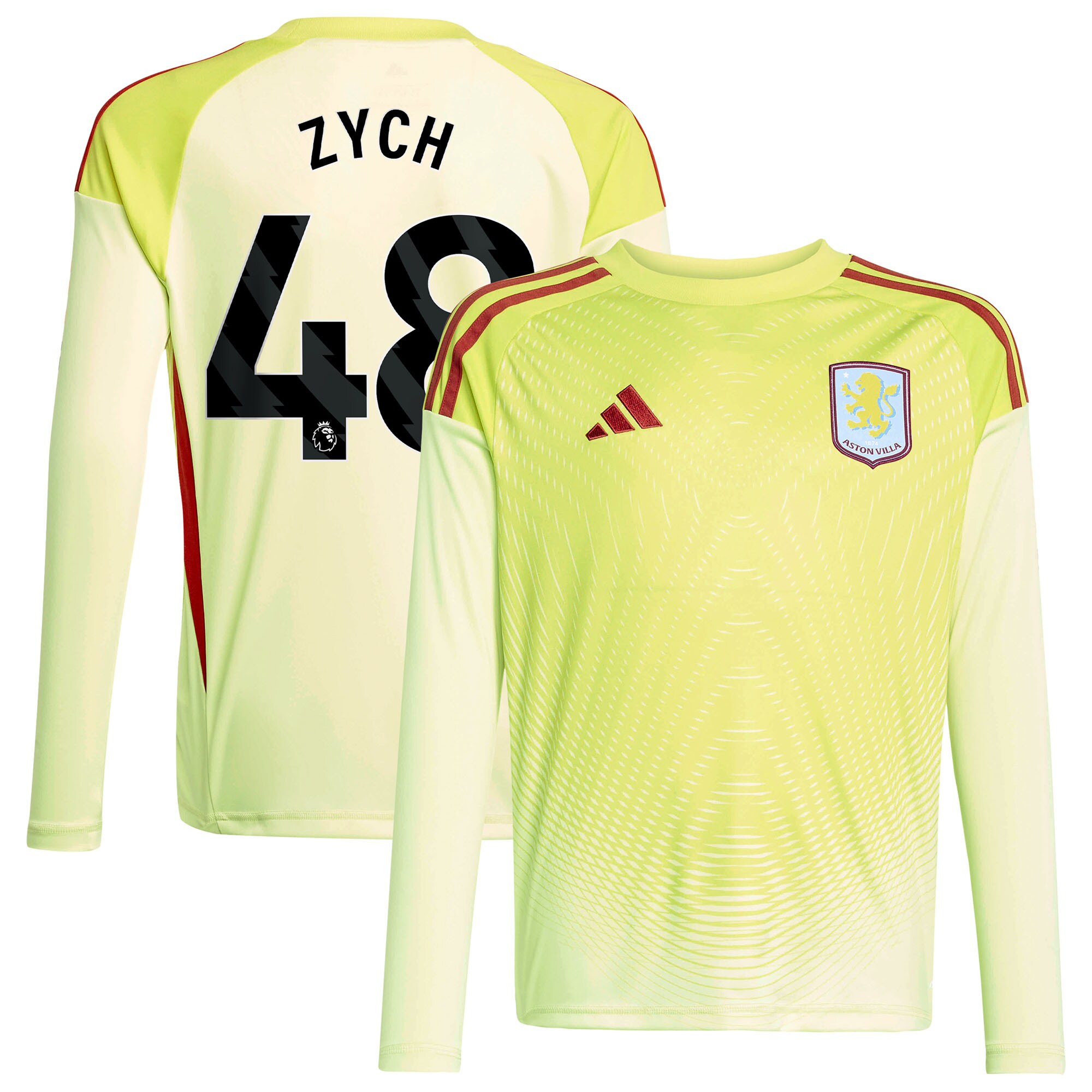 aston villa away goalkeeper shirt 2025-26 – kids with zych 48 printing Collection | Official Aston Villa Jerseys