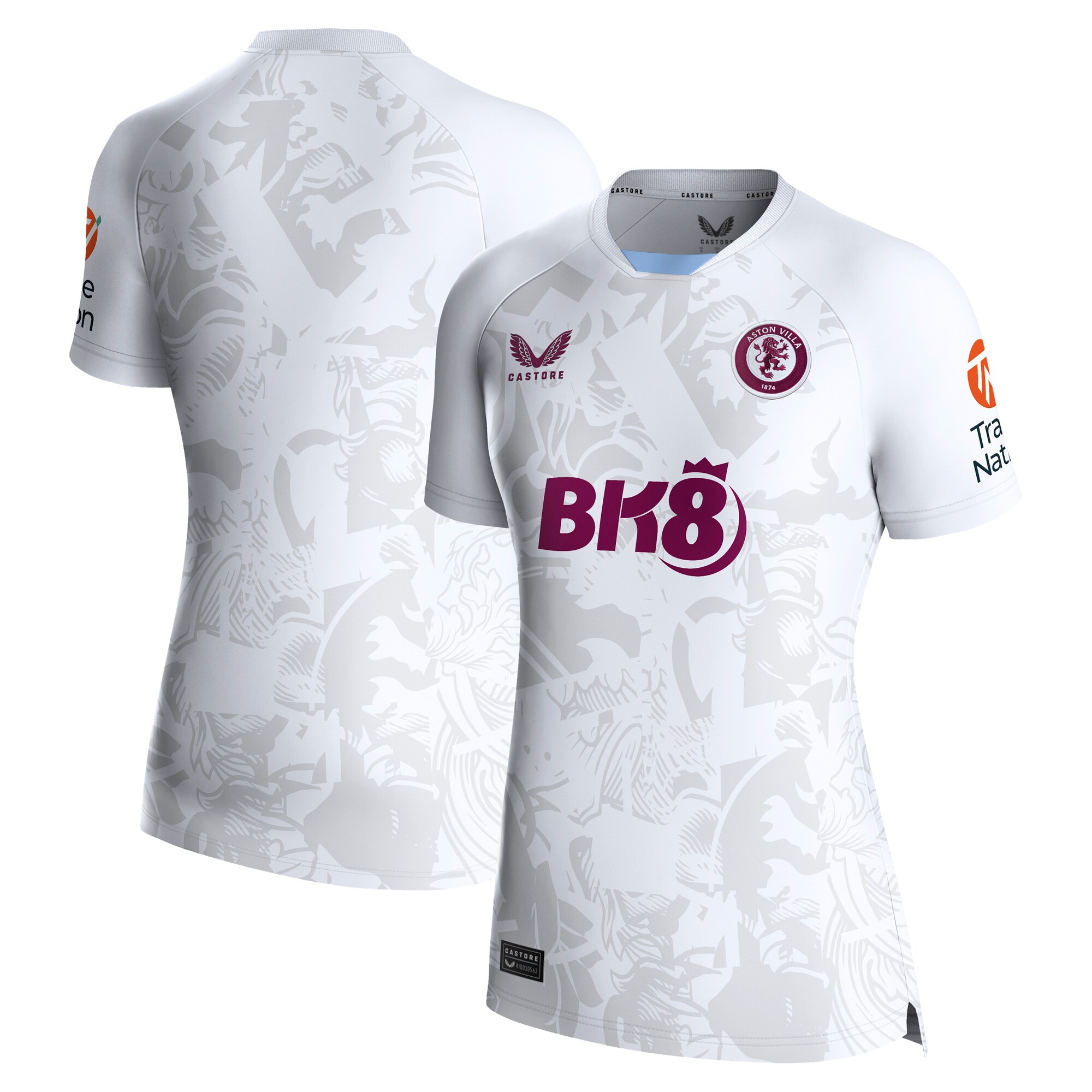 aston villa castore away shirt 2023-24 – womens with custom printing Collection | Official Aston Villa Jerseys